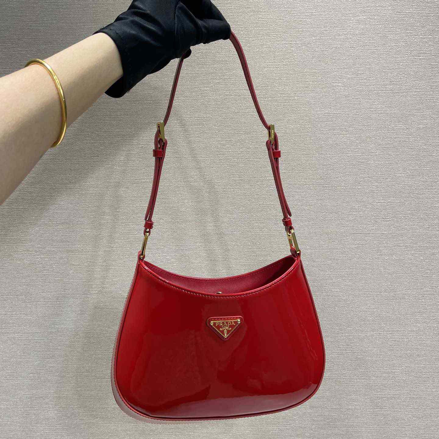 Prada Cleo Patent Leather Bag - DesignerGu