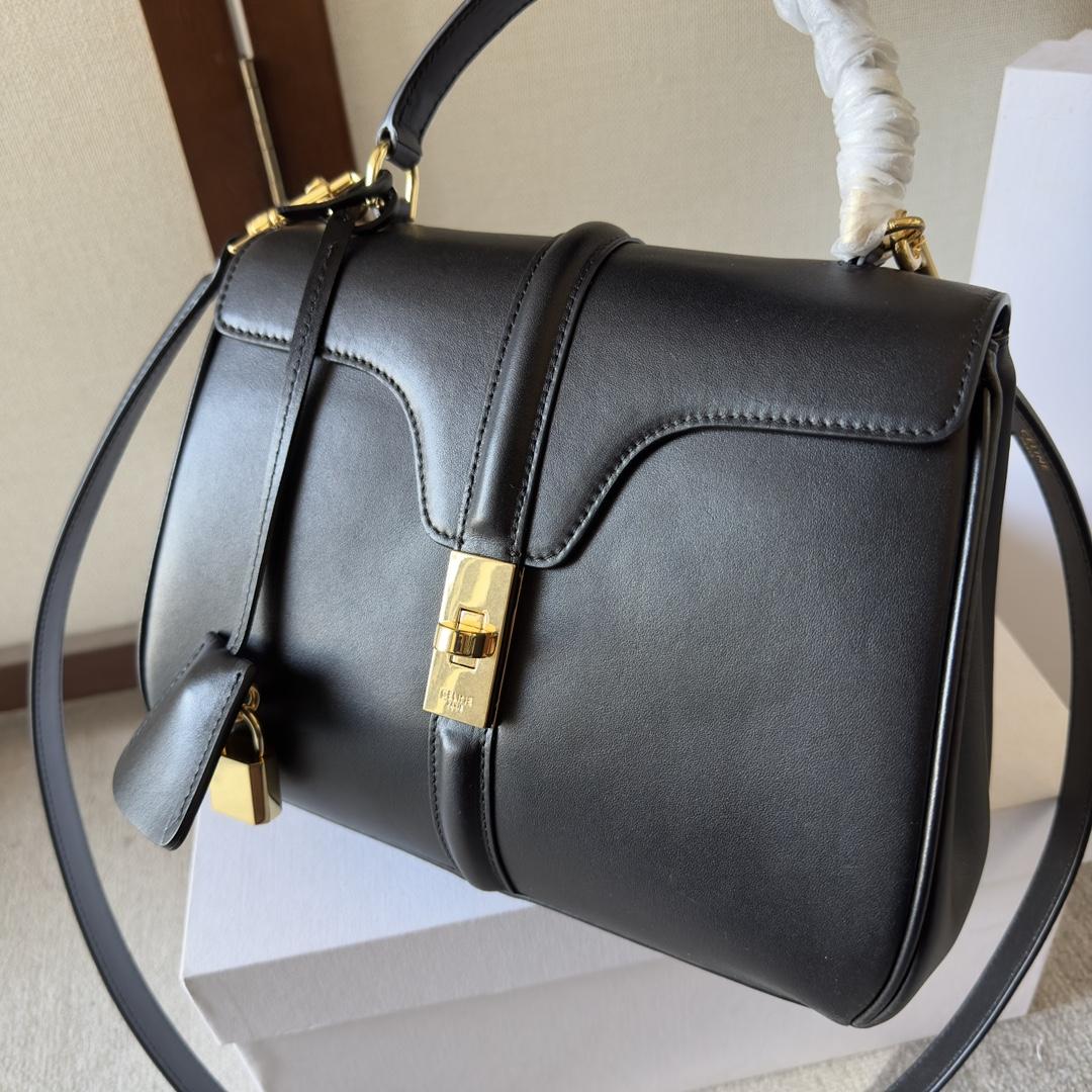 Celine Small 16 Bag In Satinated Calfskin - DesignerGu