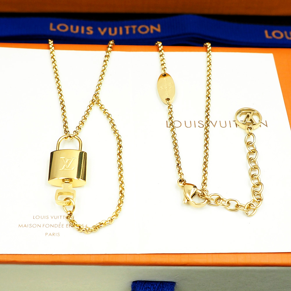 Louis Vuitto LV Locky Necklace   - DesignerGu