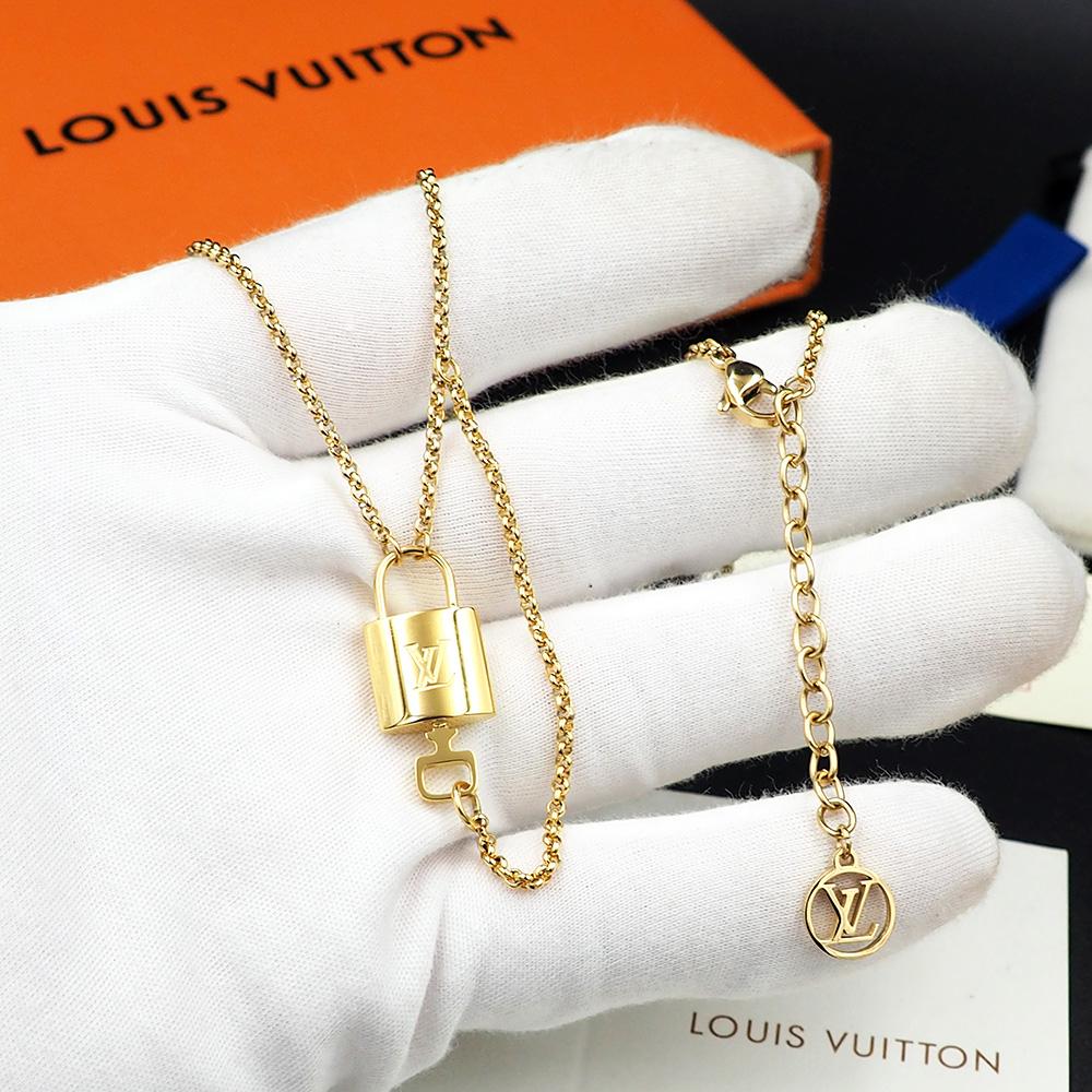 Louis Vuitto LV Locky Necklace   - DesignerGu