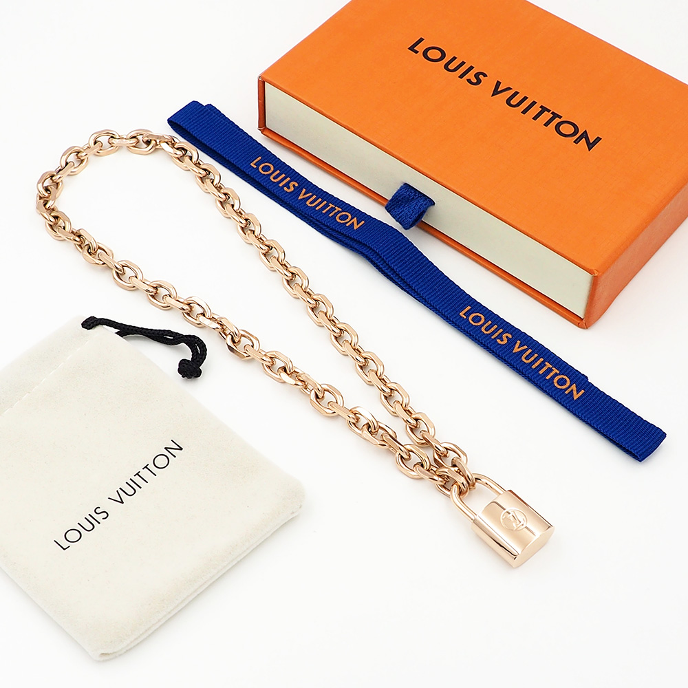 Louis Vuitto LV Edge Cadenas Necklace   - DesignerGu