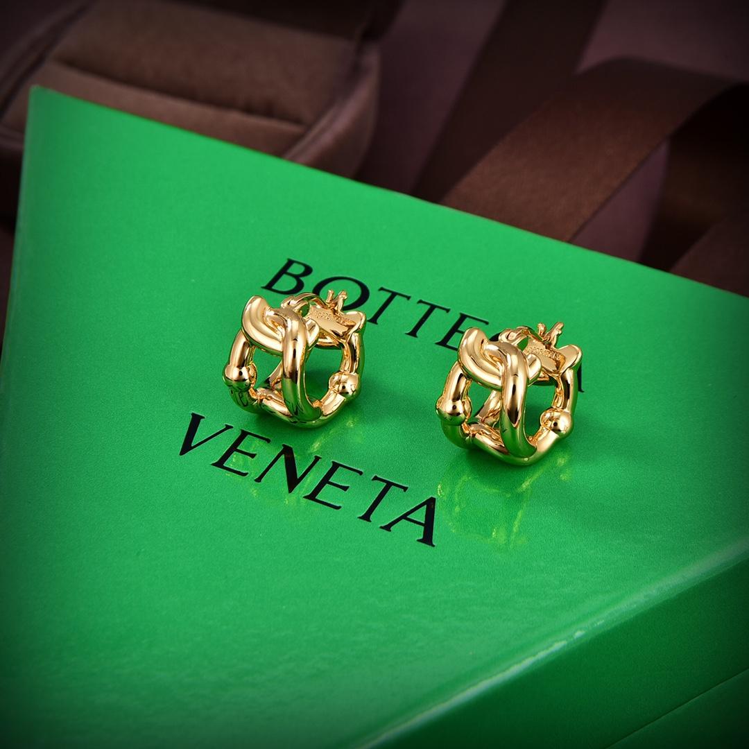 Bottega Veneta Chain Hoop Earrings - DesignerGu