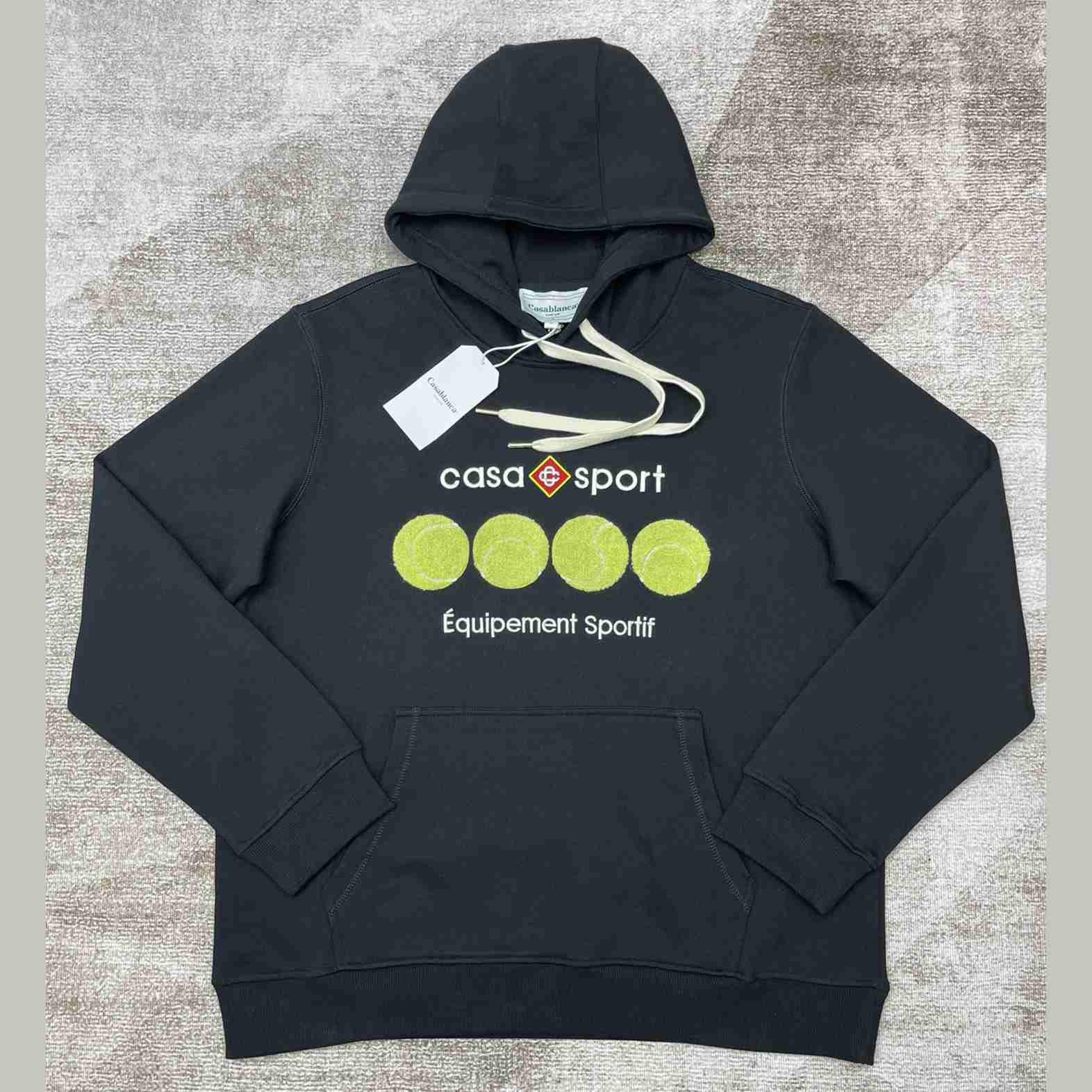 Casablanca Casa Sport Tennis Balls Cotton Hoodie - DesignerGu