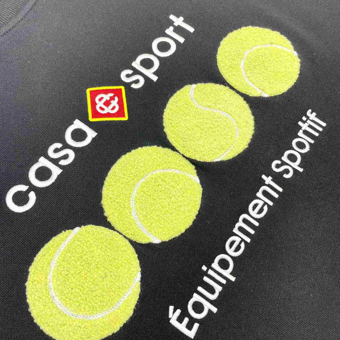 Casablanca Casa Sport Tennis Balls Cotton Sweatshirt - DesignerGu