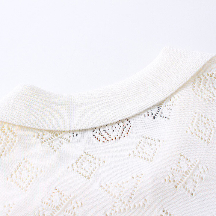 Louis Vuitton Monogram Pointelle Cotton Short-Sleeved Shirt - DesignerGu