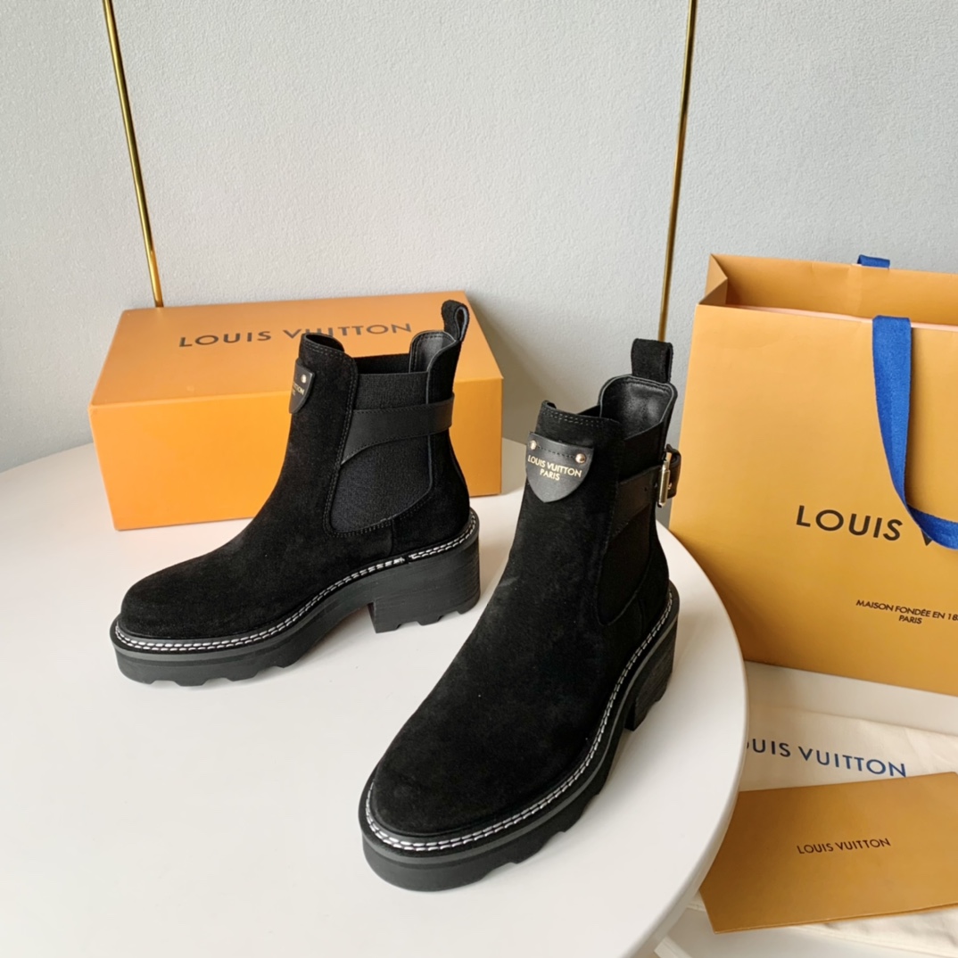 Louis Vuitton LV Beaubourg Ankle Boot - DesignerGu