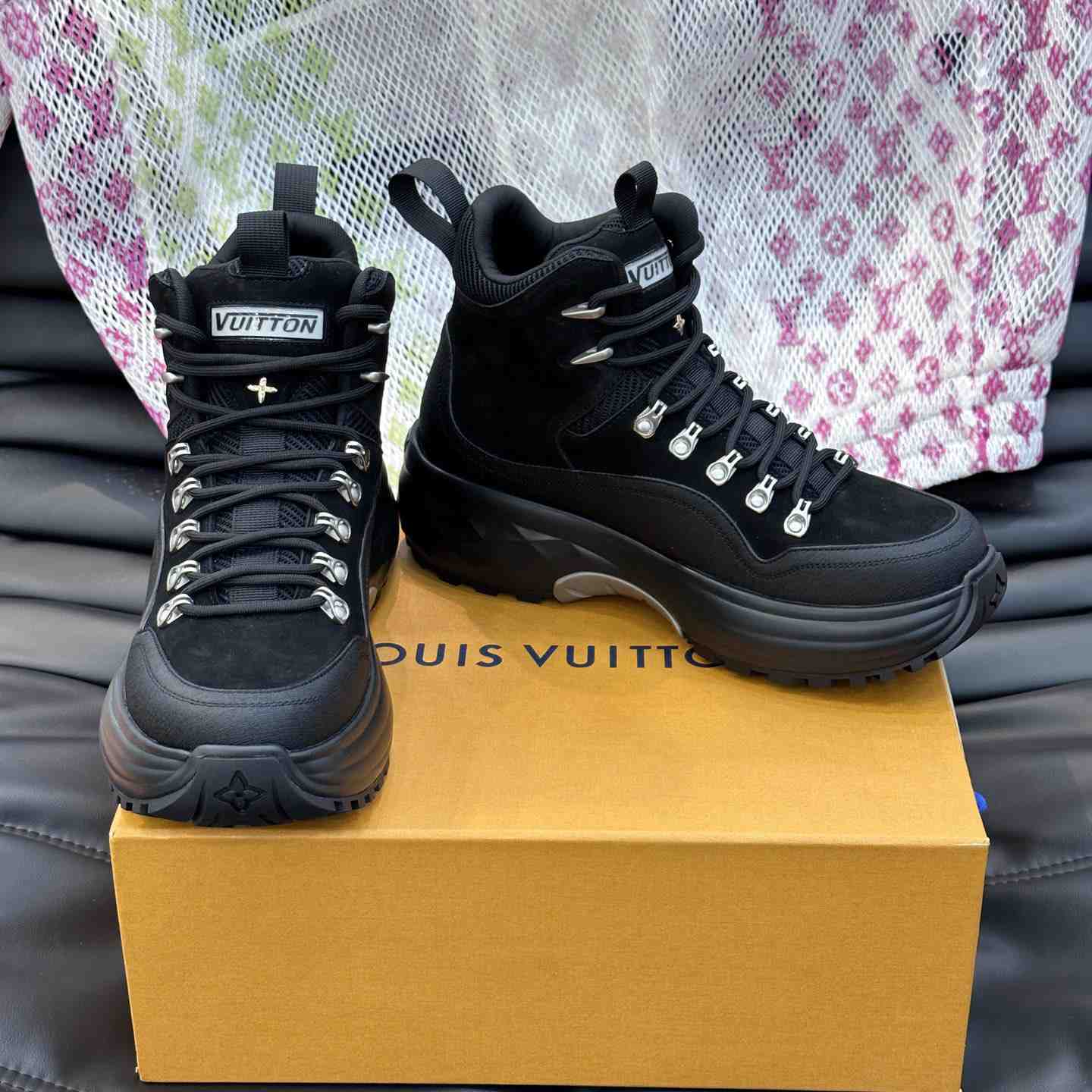 Balenciaga LV Discovery Ankle Boot - DesignerGu