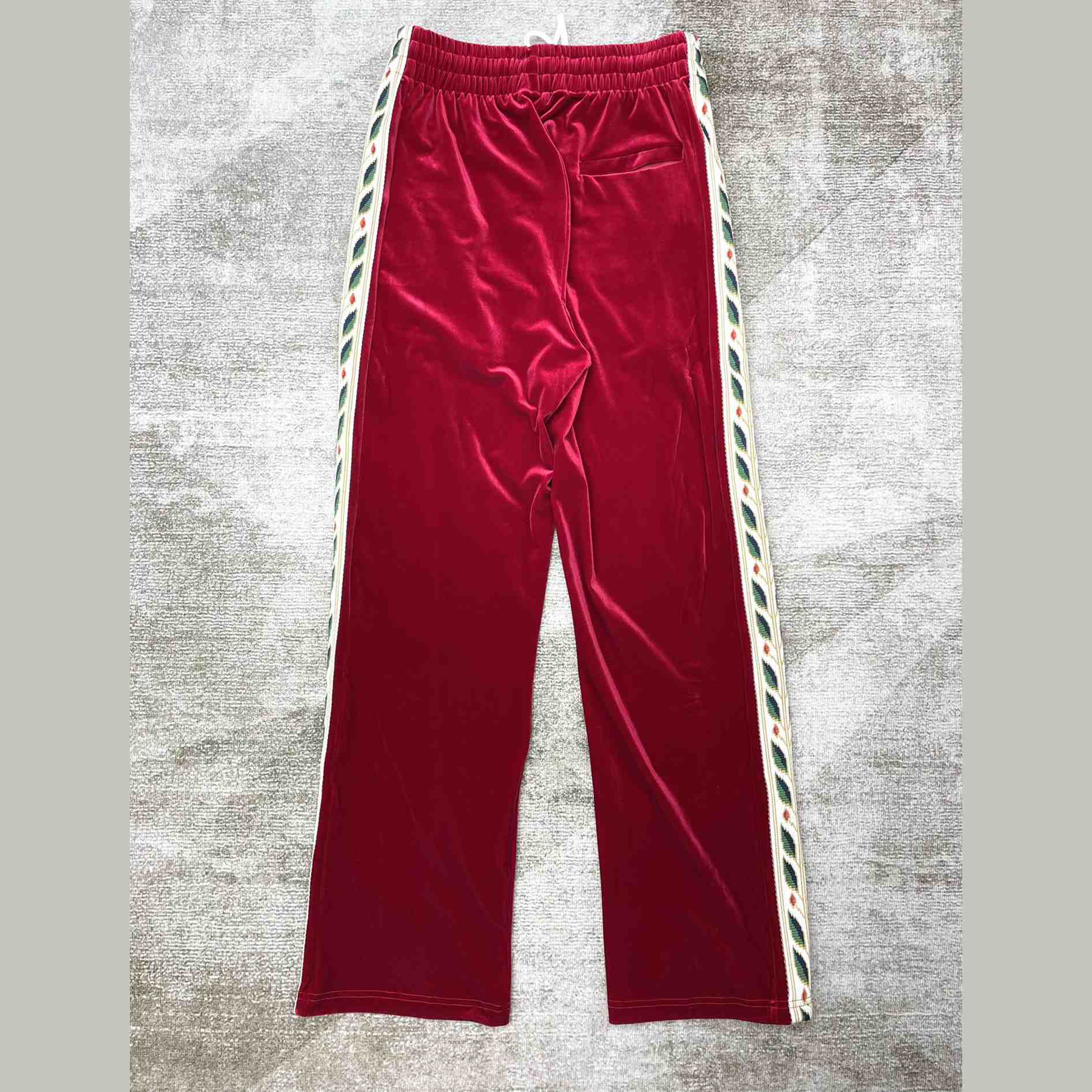 Casablanca Laurel Velour Tracksuit Bottoms - DesignerGu