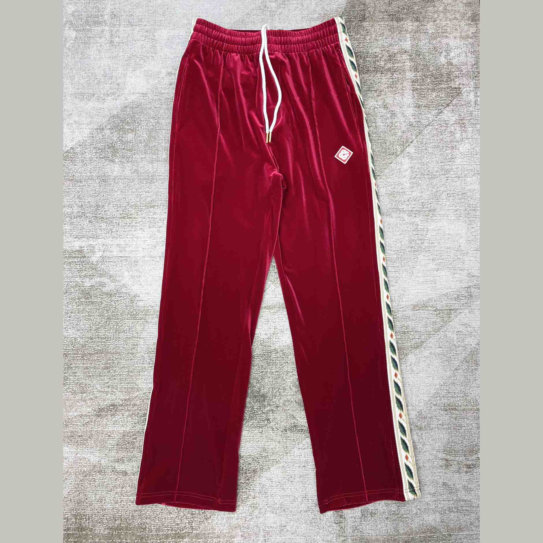 Casablanca Laurel Velour Tracksuit Bottoms - DesignerGu