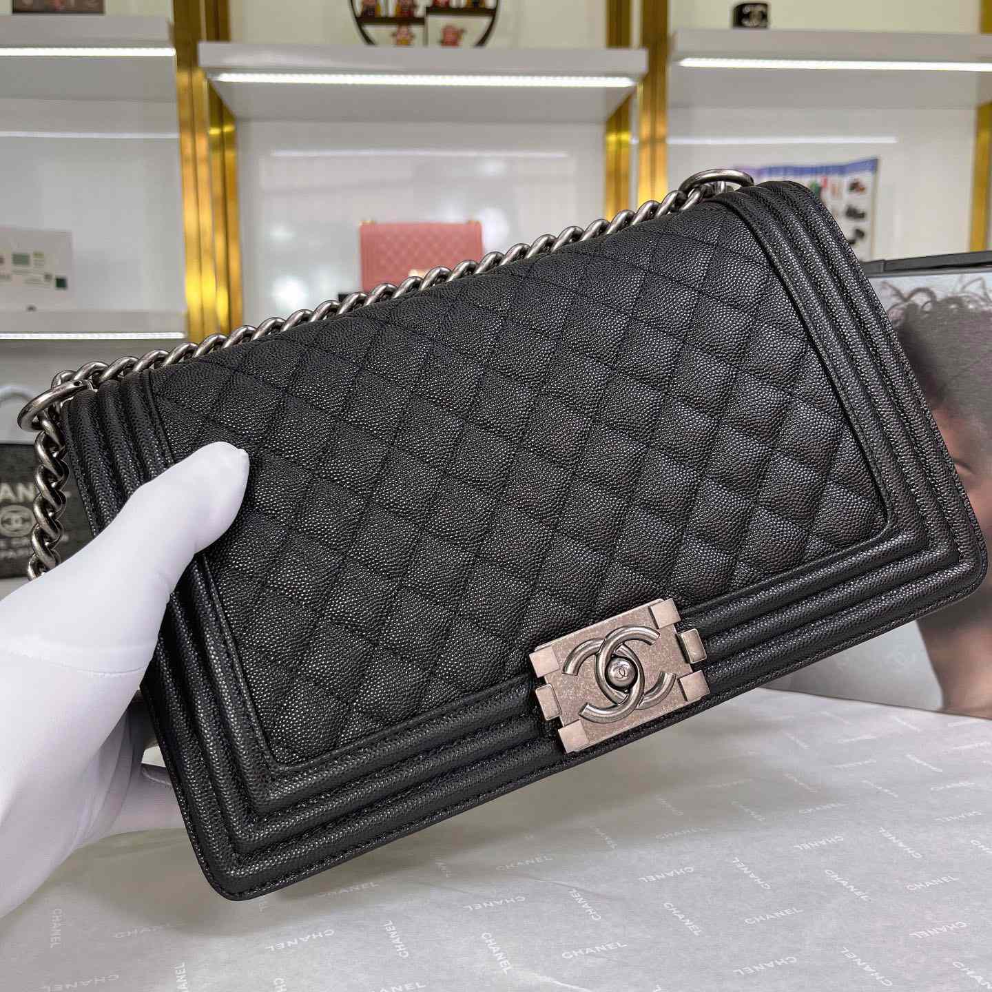 Chanel Boy Handbag  17.5×28×7.5cm - DesignerGu