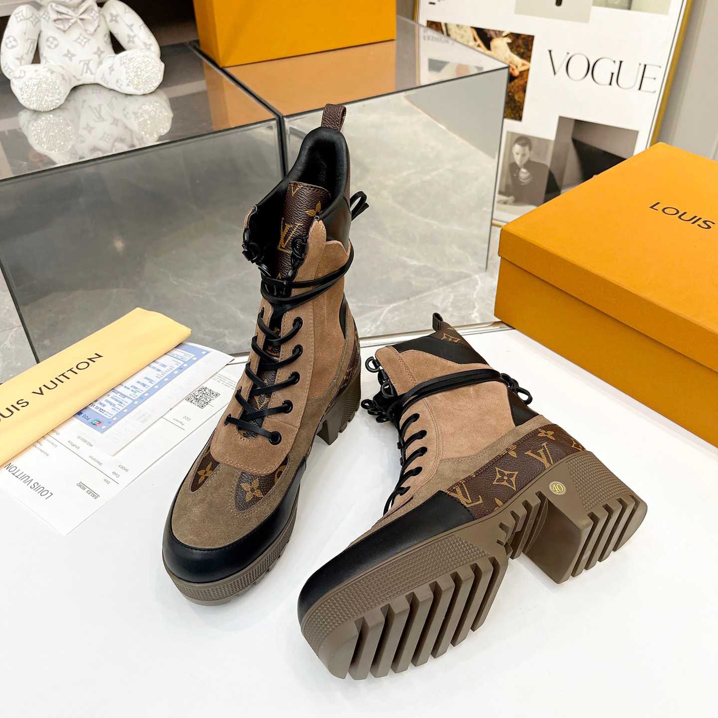 Louis Vuitton Laureate Desert Boots  - DesignerGu