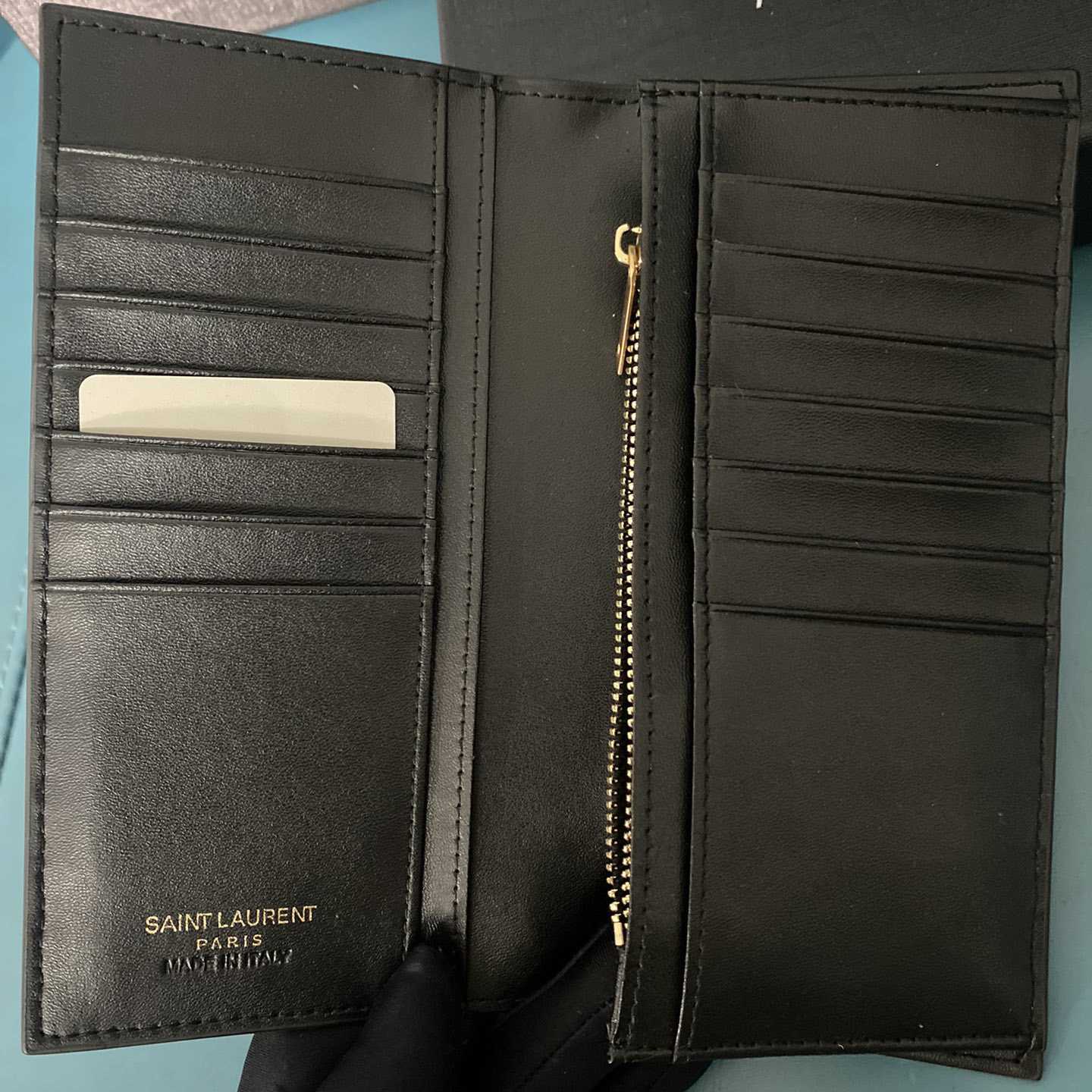 Saint Laurent Monogram Embossed Pouch  (18-12-2.5cm) - DesignerGu