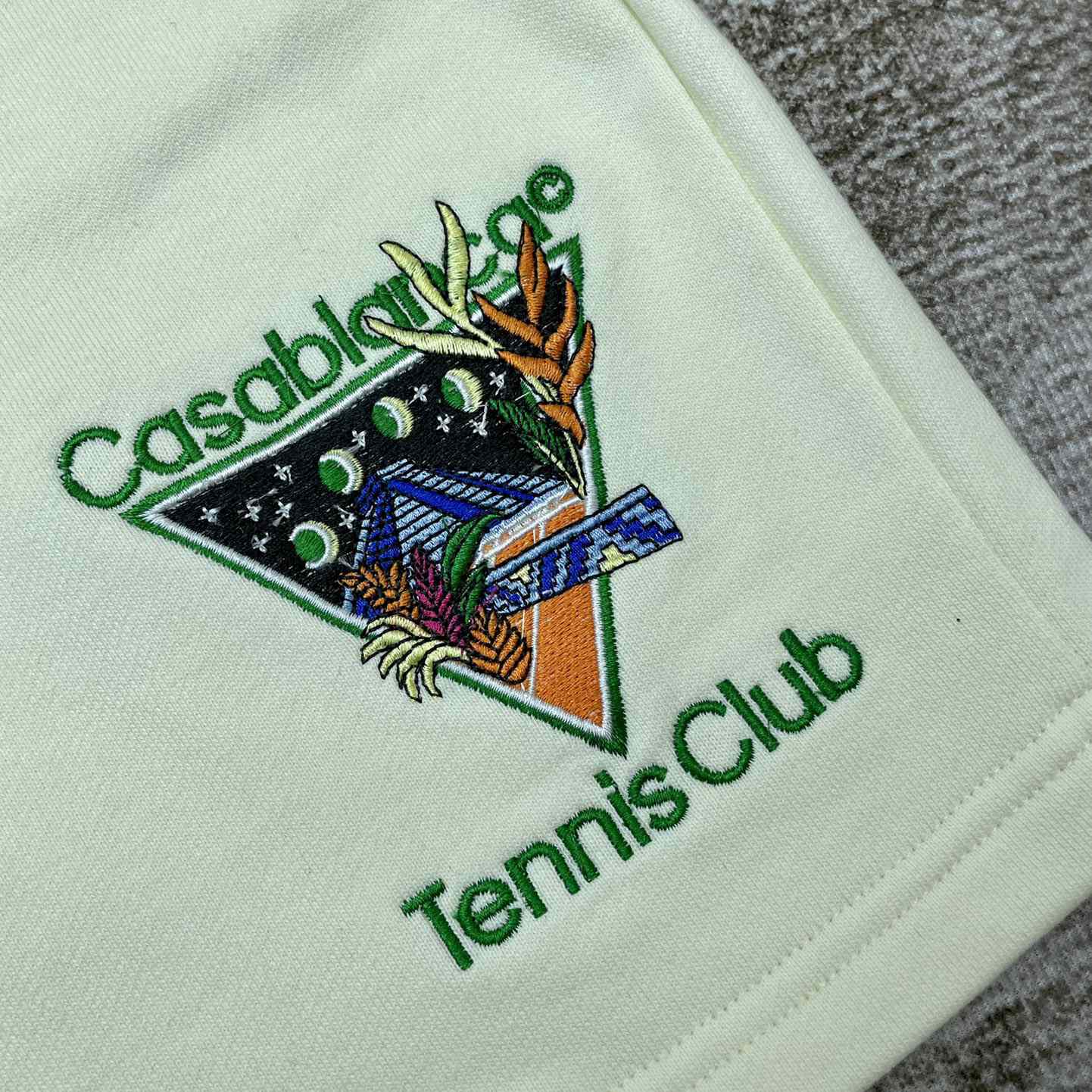 Casablanca Tennis Club Icon Embroidered Shorts - DesignerGu