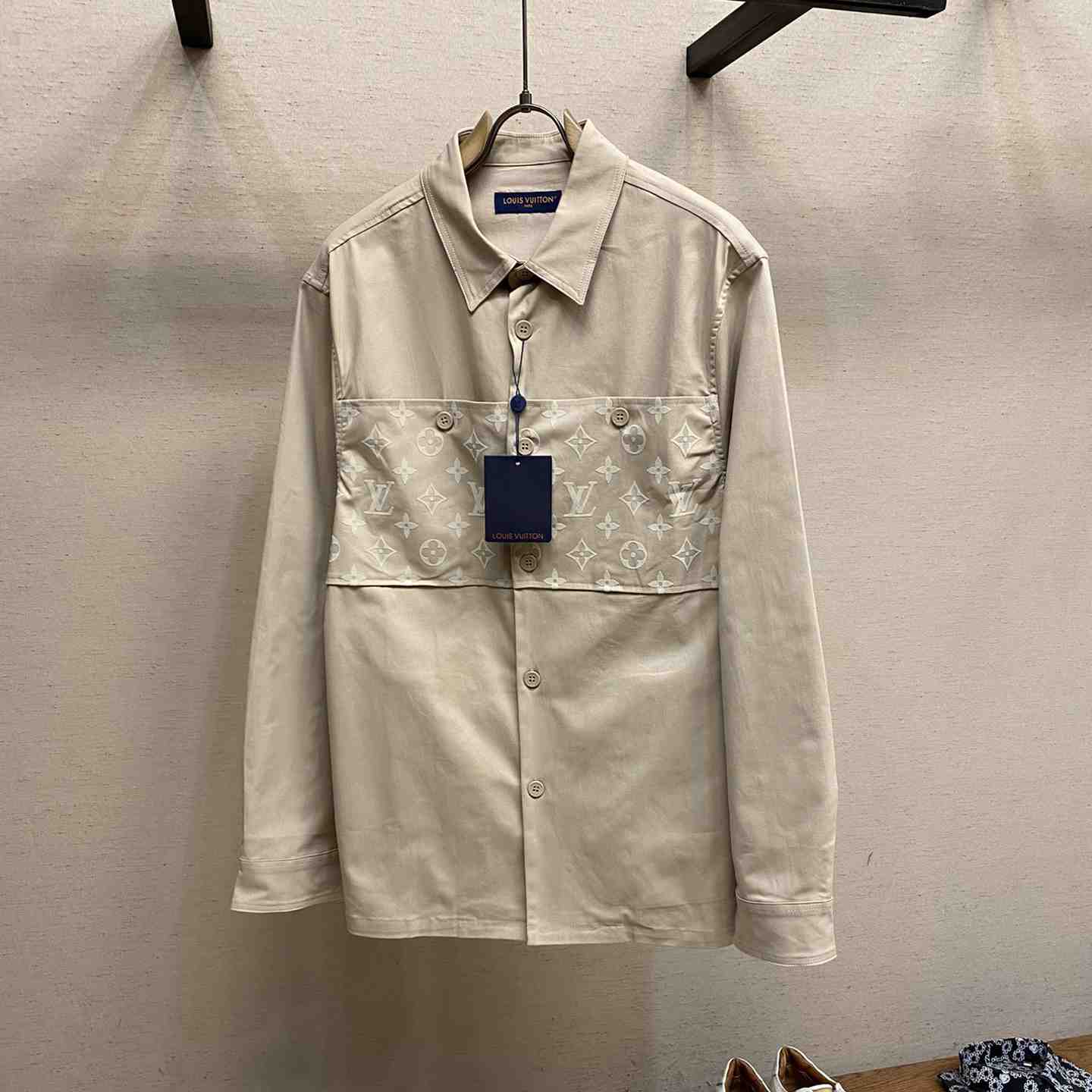 Louis Vuitton Flocked Casual Cotton Overshirt - DesignerGu