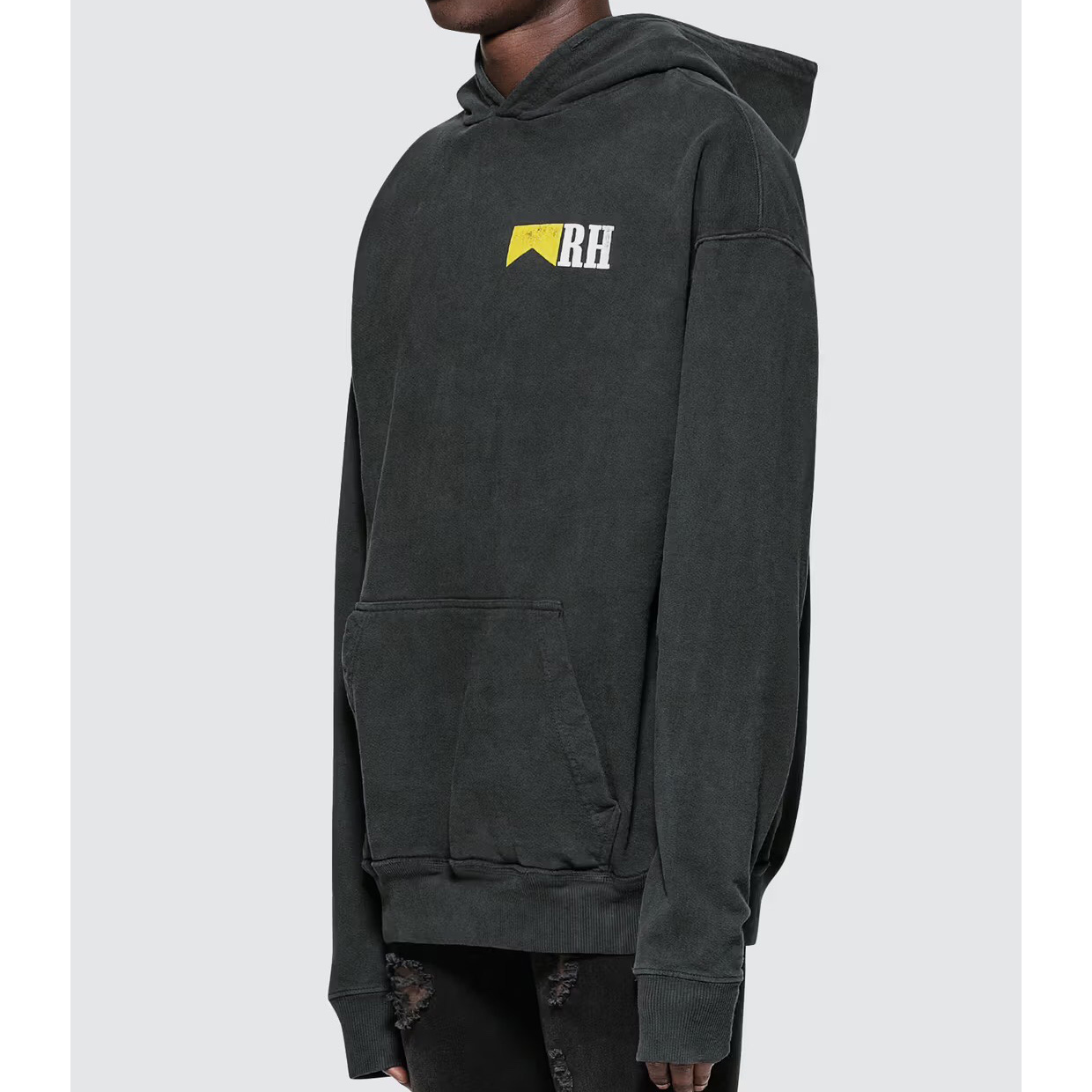 Rhude Logo-print Cotton Hoodie - DesignerGu