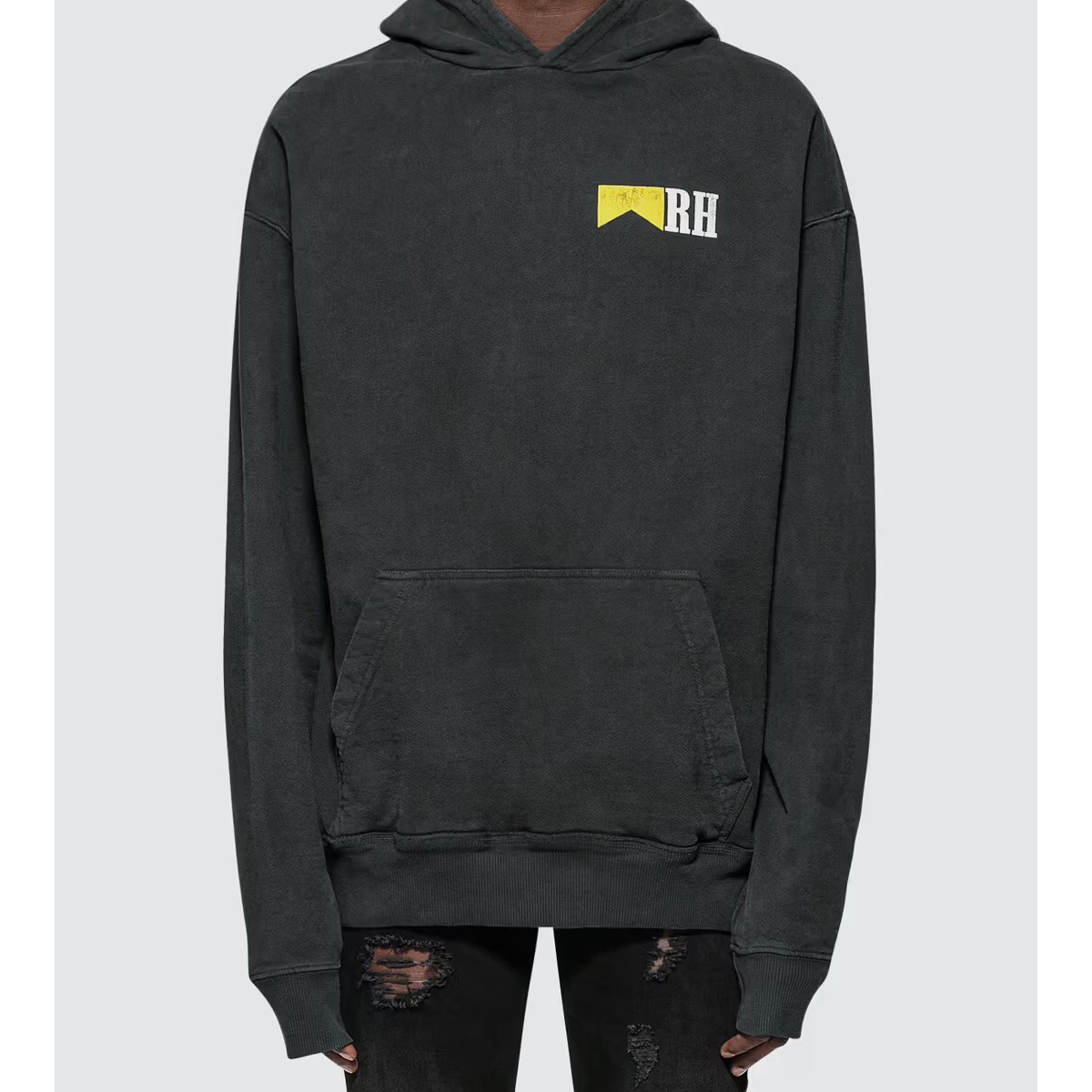 Rhude Logo-print Cotton Hoodie - DesignerGu