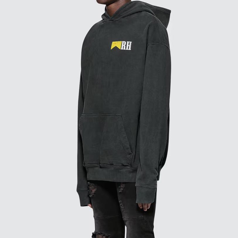 Rhude Logo-print Cotton Hoodie - DesignerGu