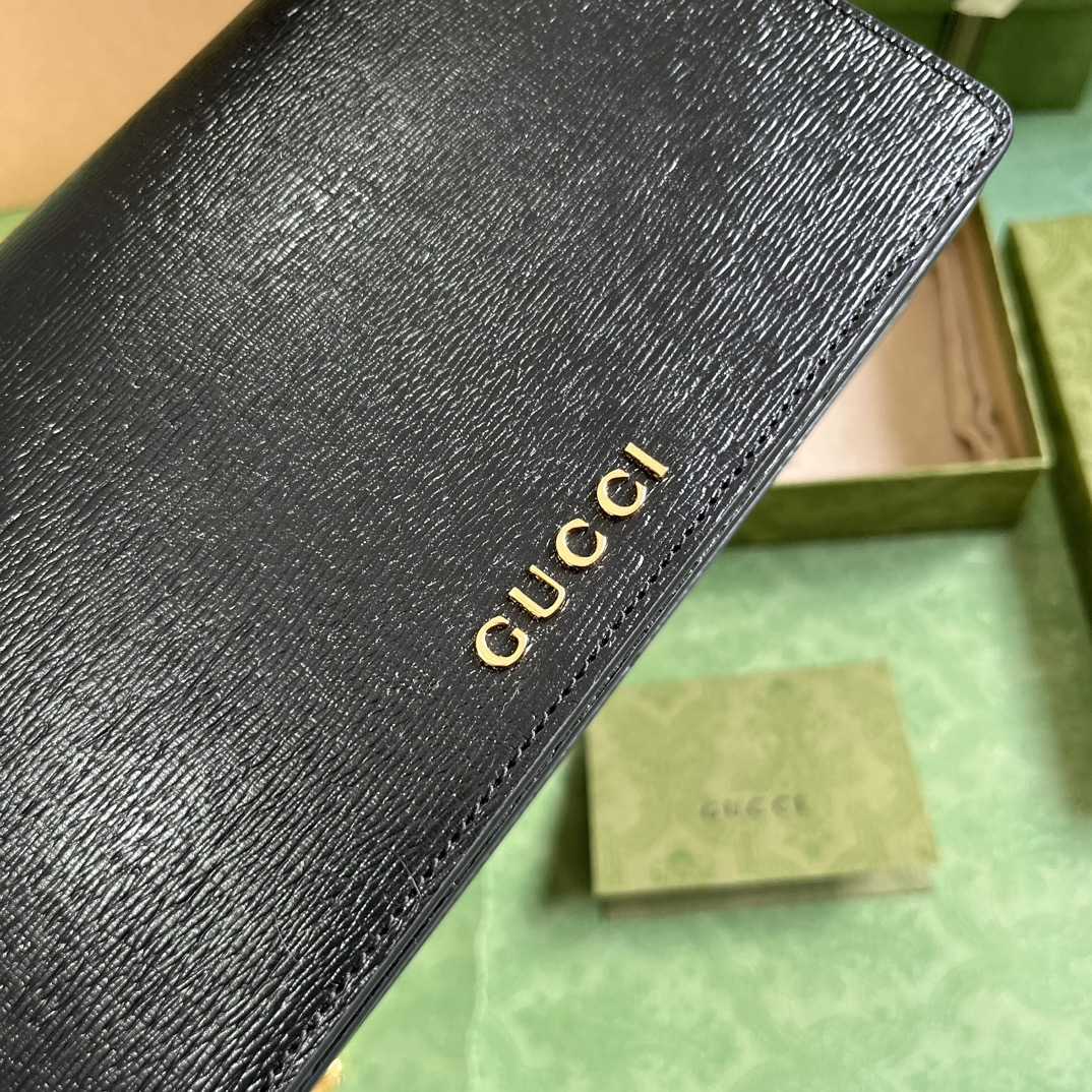 Gucci Chain Wallet With Gucci Script (12.5x 20x 4cm) - DesignerGu