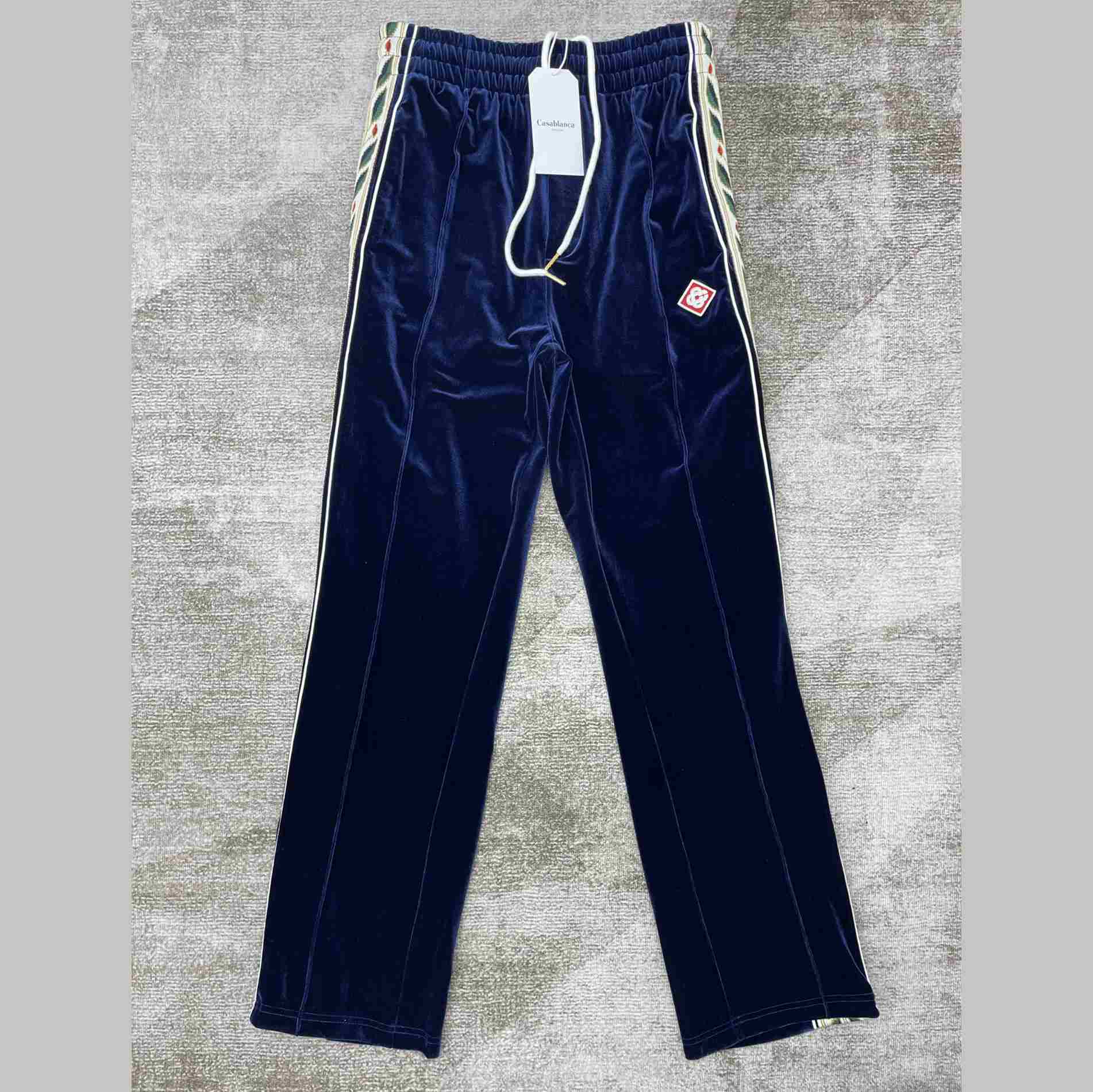 Casablanca Laurel Velour Tracksuit Bottoms - DesignerGu