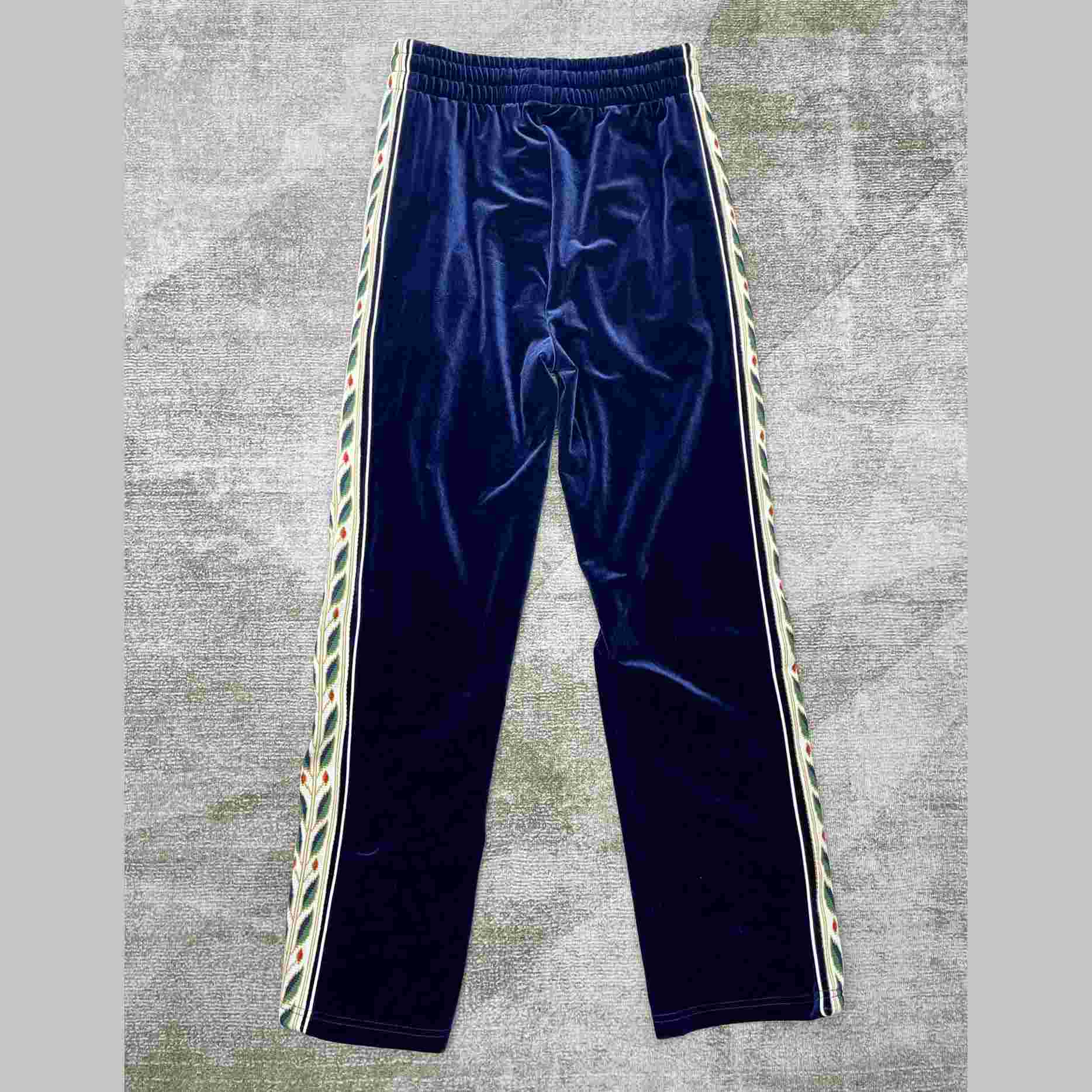 Casablanca Laurel Velour Tracksuit Bottoms - DesignerGu