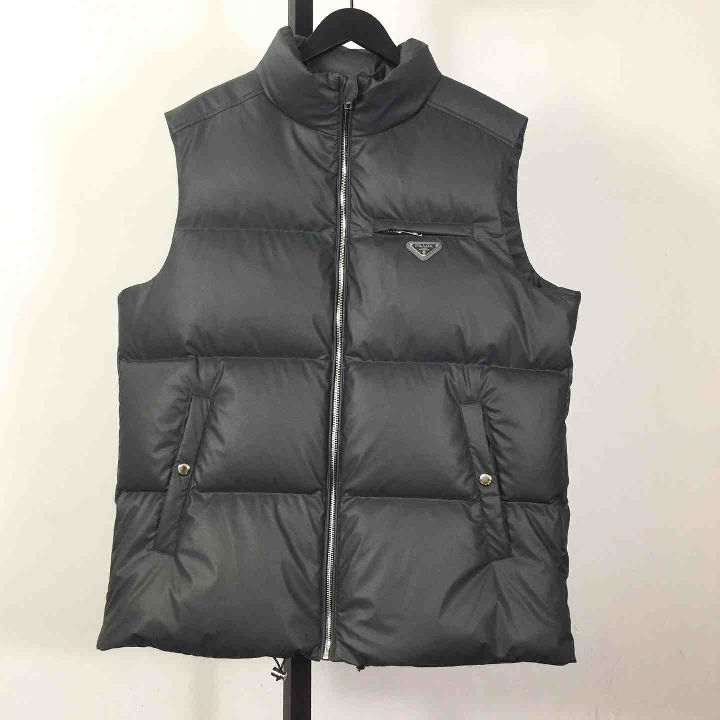 Padded Nappa Leather Vest - DesignerGu