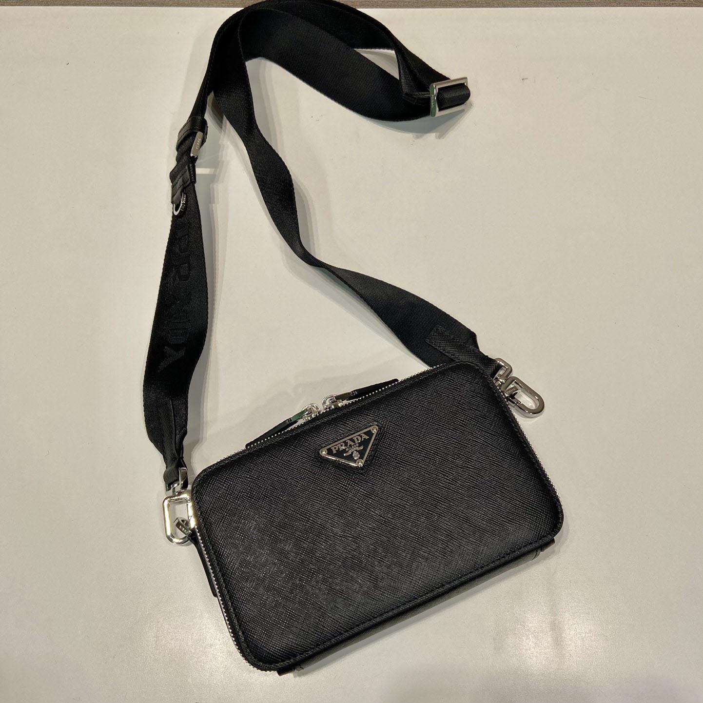 Prada Brique Saffiano Leather Bag - DesignerGu