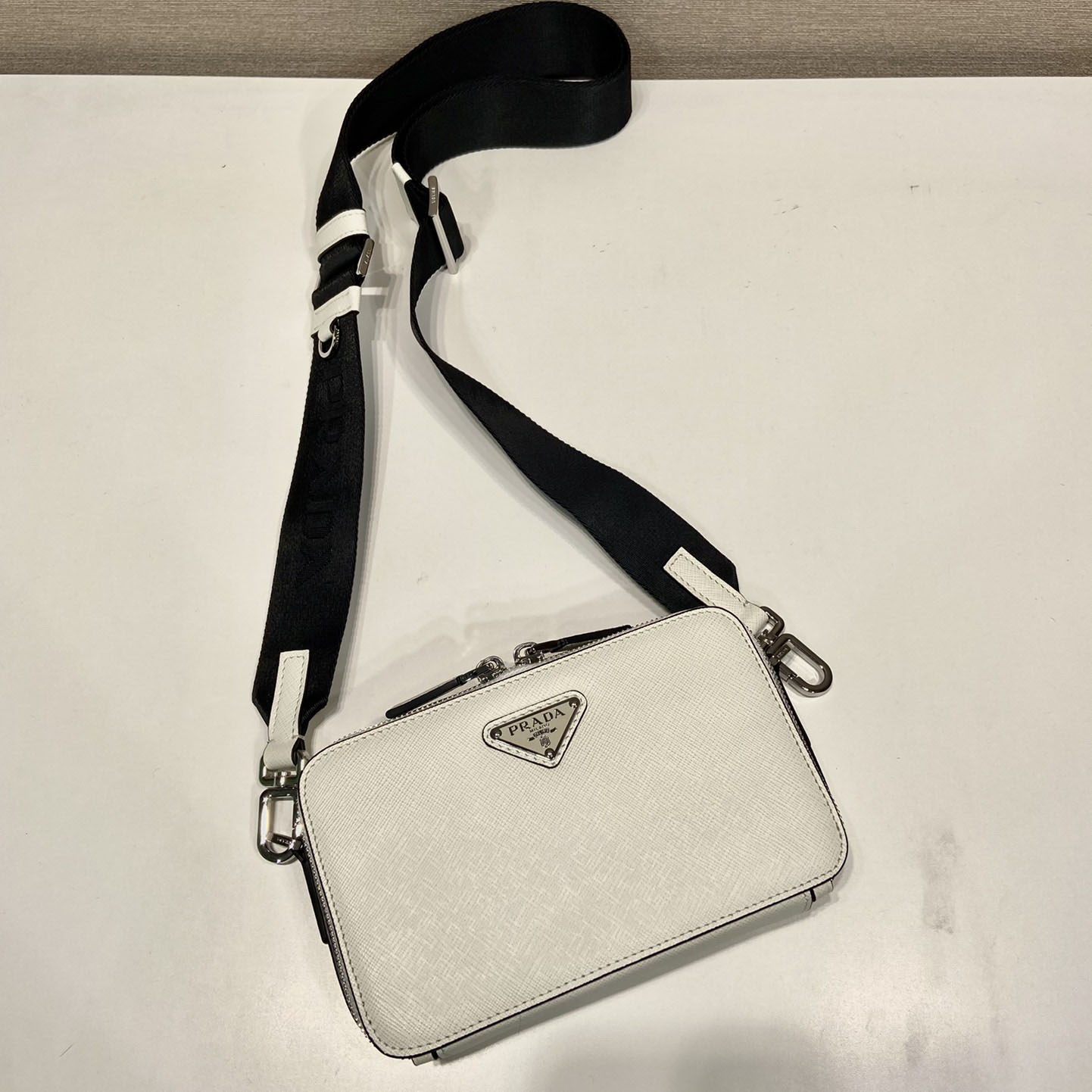 Prada Brique Saffiano Leather Bag - DesignerGu