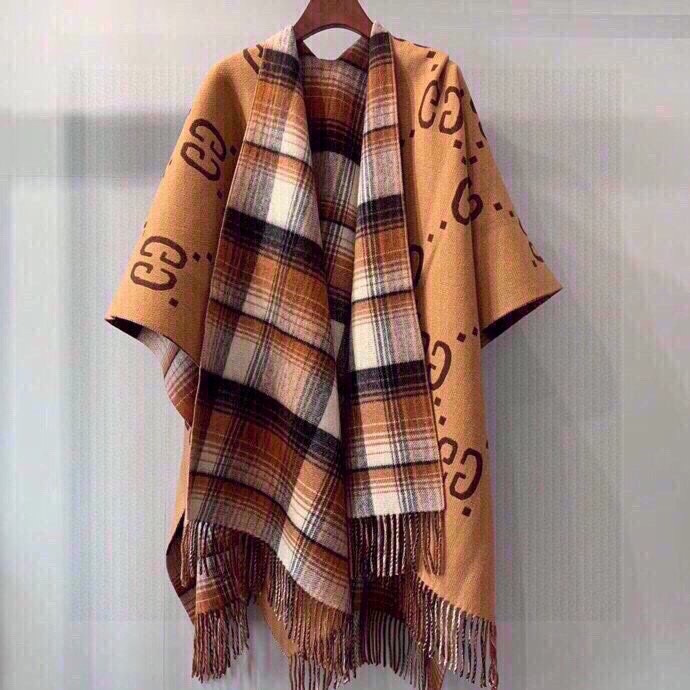 Gucci Reversible Poncho - DesignerGu