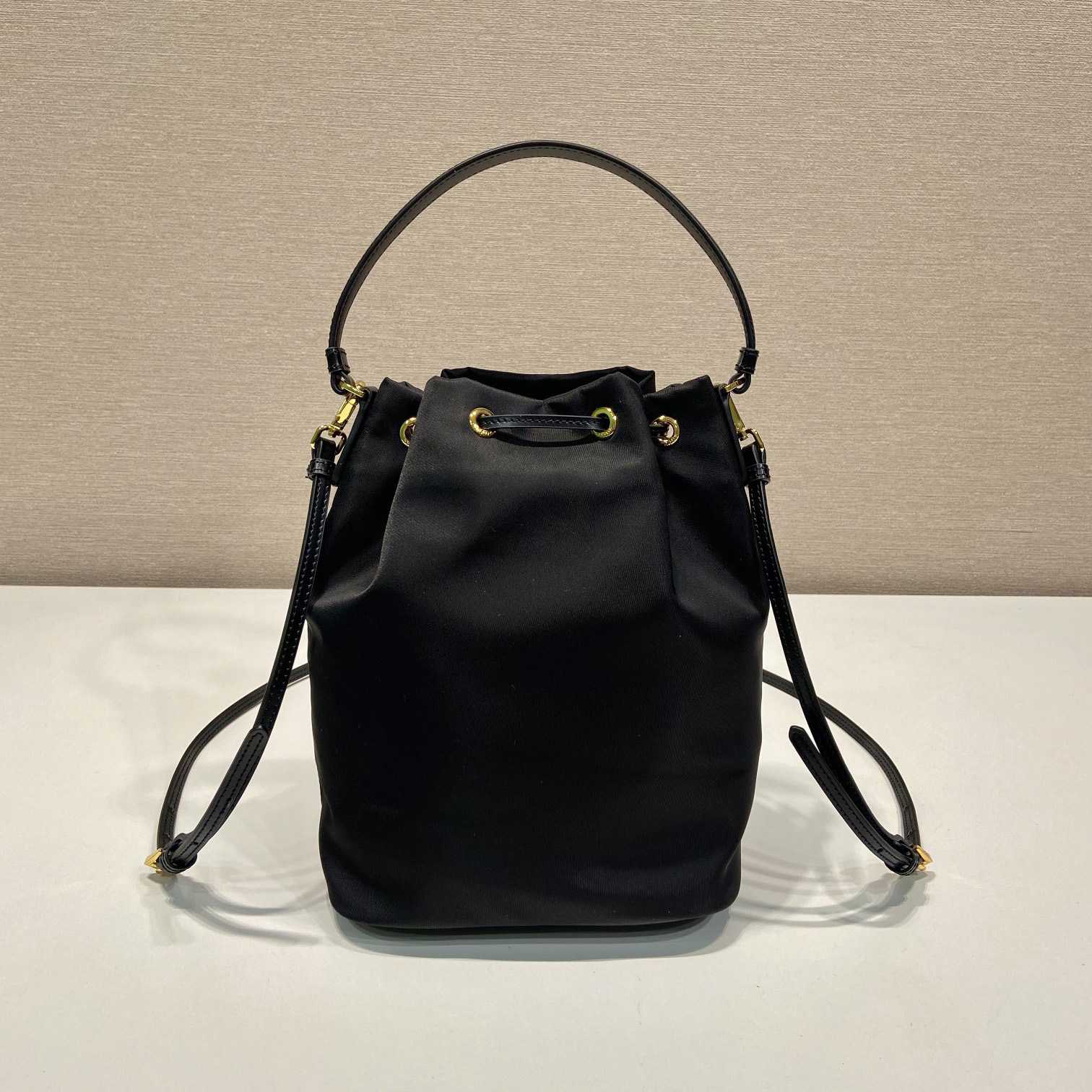 Prada Duet Re-Nylon And Brushed Bucket Bag - DesignerGu