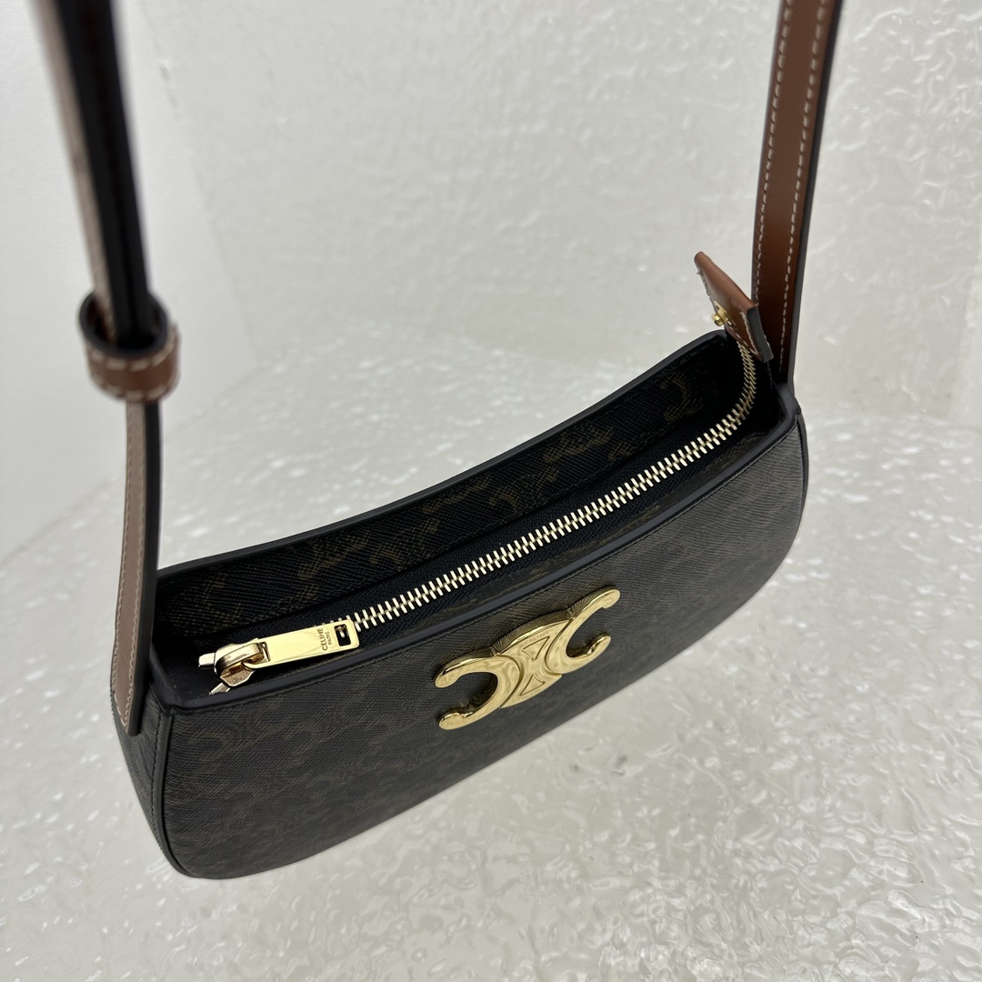 Celine Medium Tilly Bag In Shiny Calfskin - DesignerGu