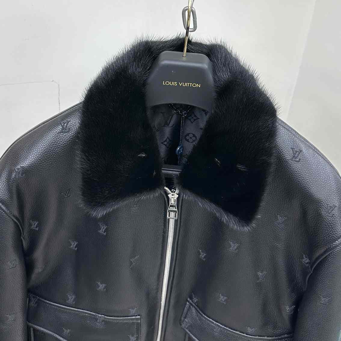 Louis Vuitton Leather Aviator Mink Collar    1AFIPA - DesignerGu