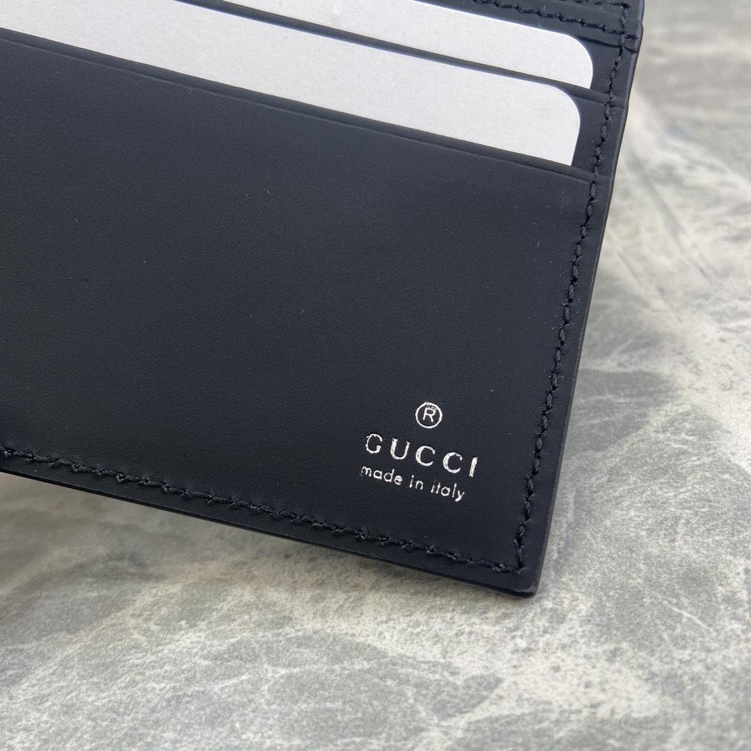 Gucci GG Rubber-effect Bi-fold Wallet - DesignerGu