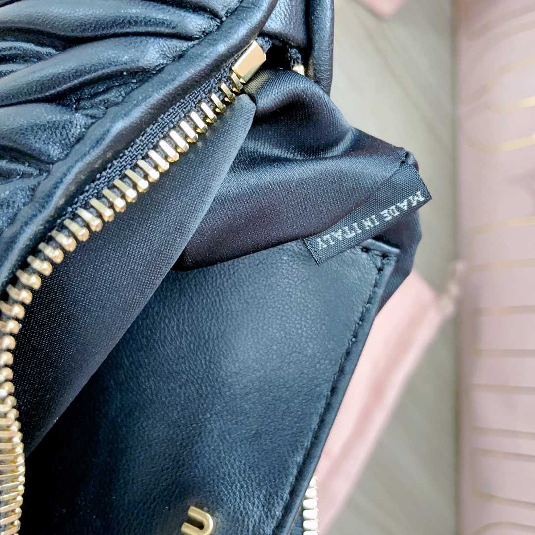 Miu Miu Matelassé Nappa Leather Shoulder Bag - DesignerGu