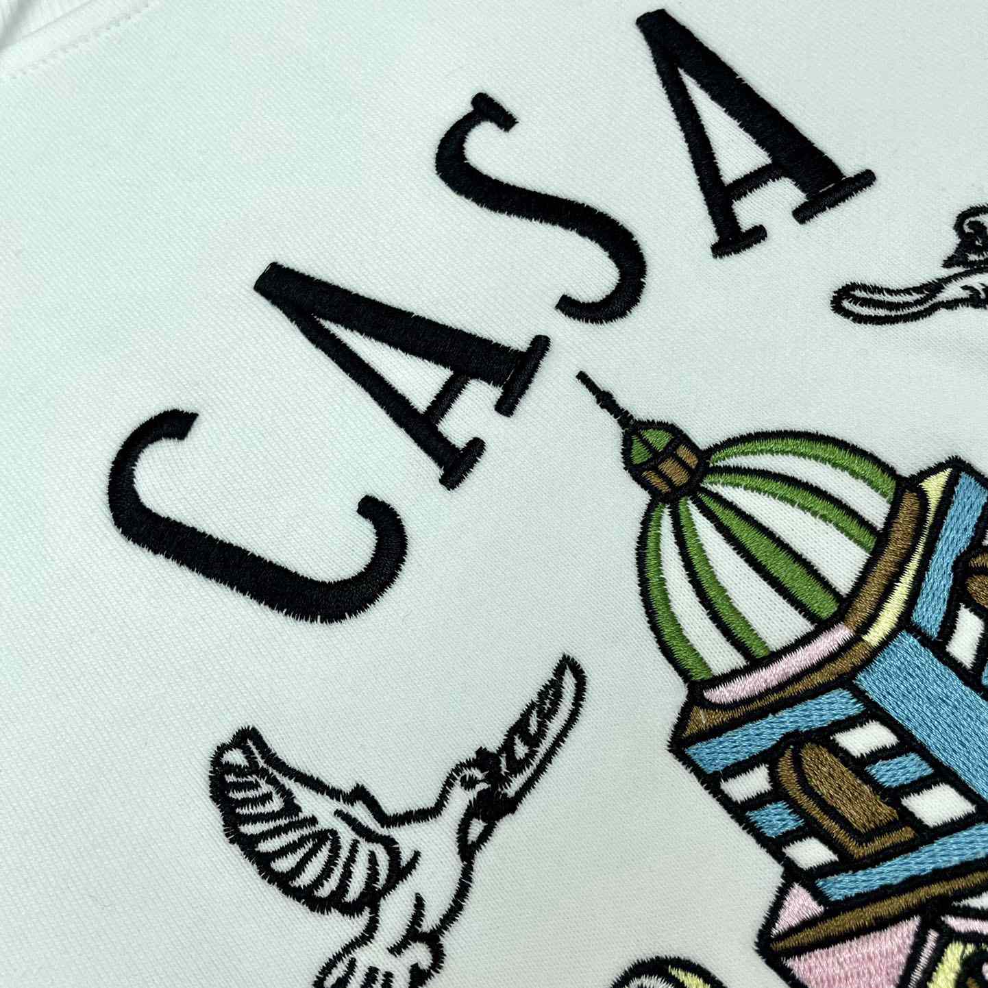 Casablanca Casa Way-embroidered CCotton Sweatshirt - DesignerGu