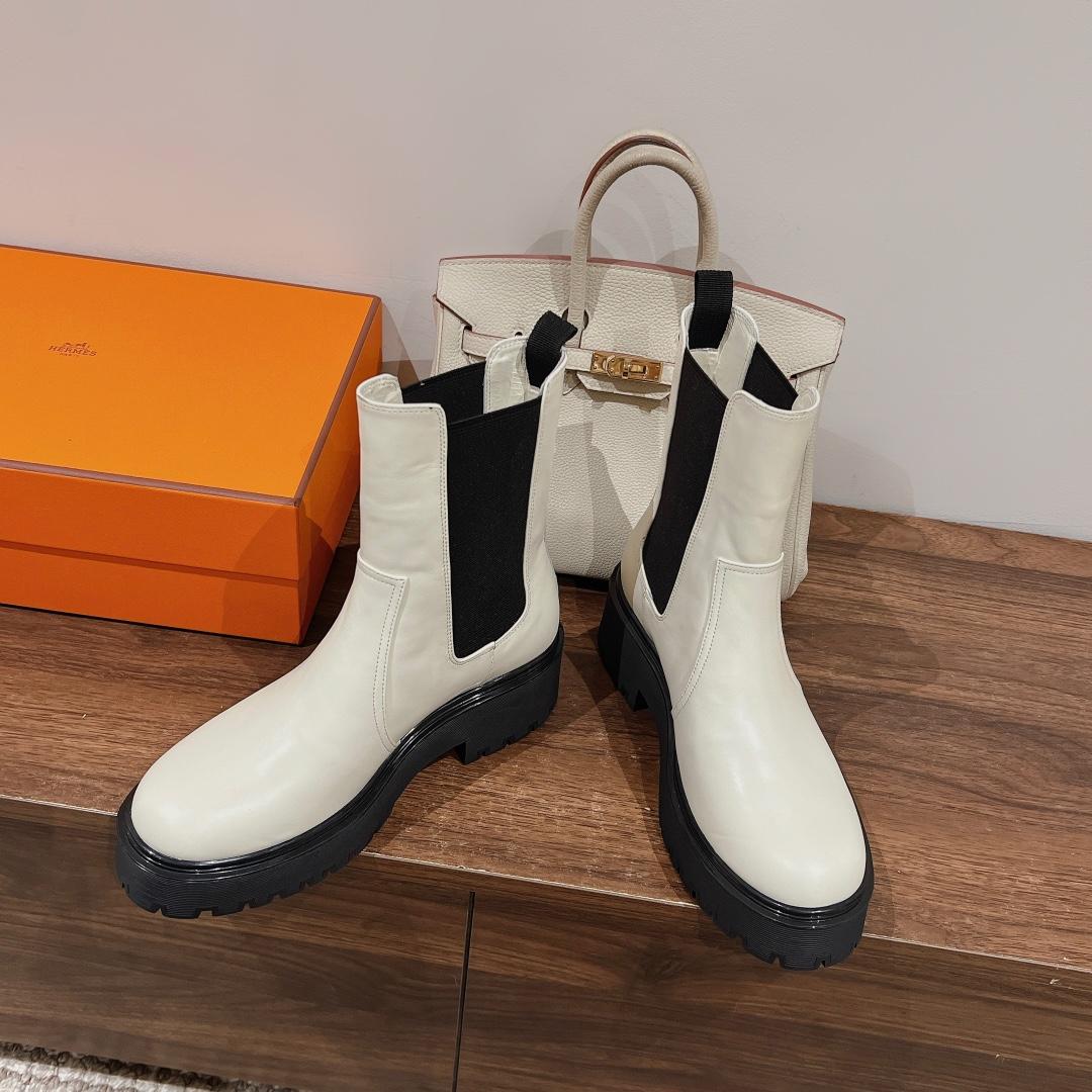 Hermes Harrow Ankle Boot - DesignerGu