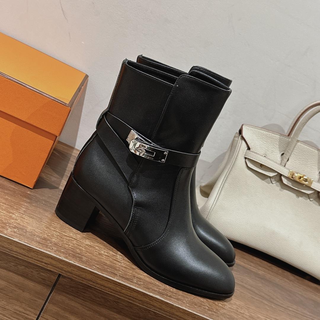 Hermes Frenchie 50 Ankle Boot - DesignerGu