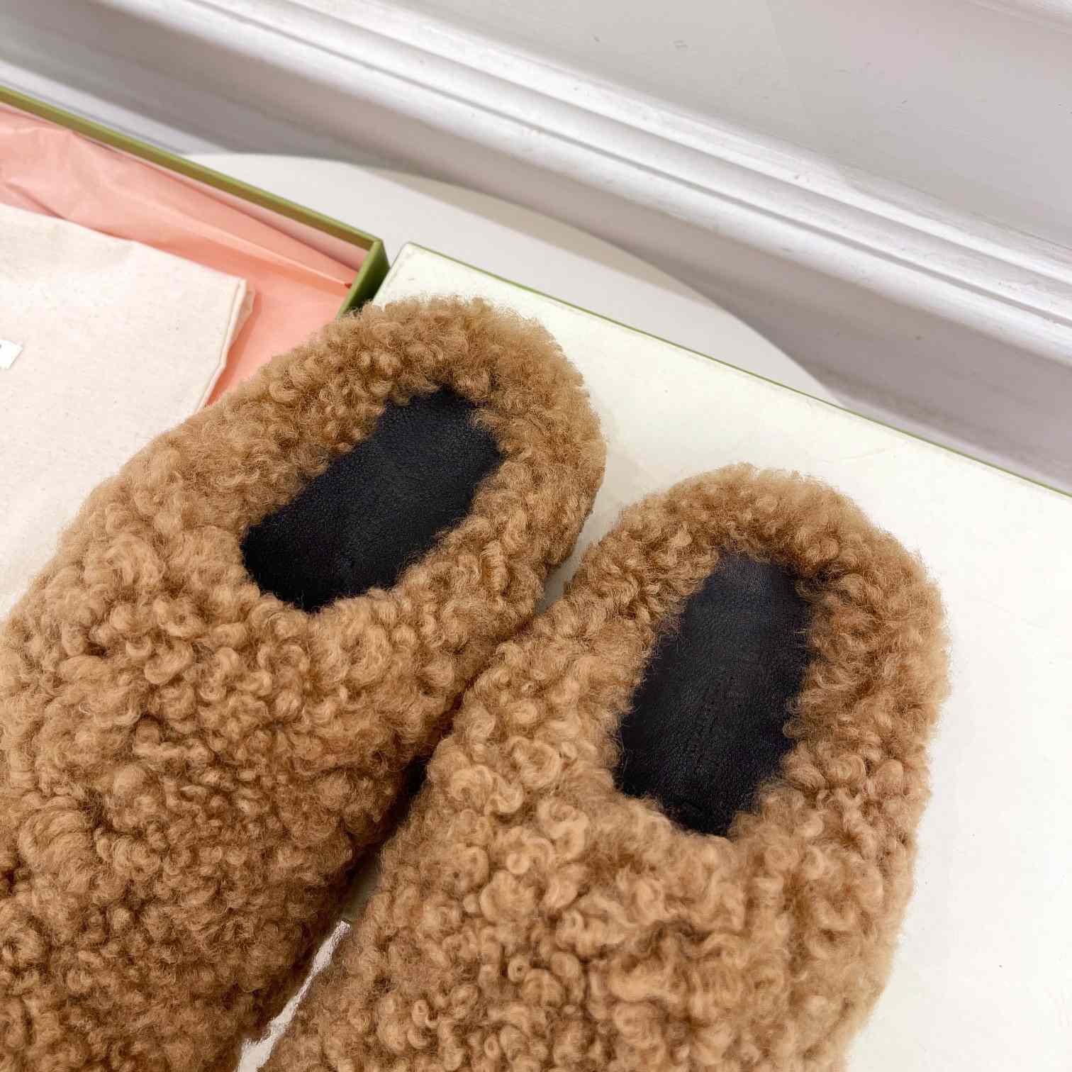 Marni Lamb Fur Mules - DesignerGu