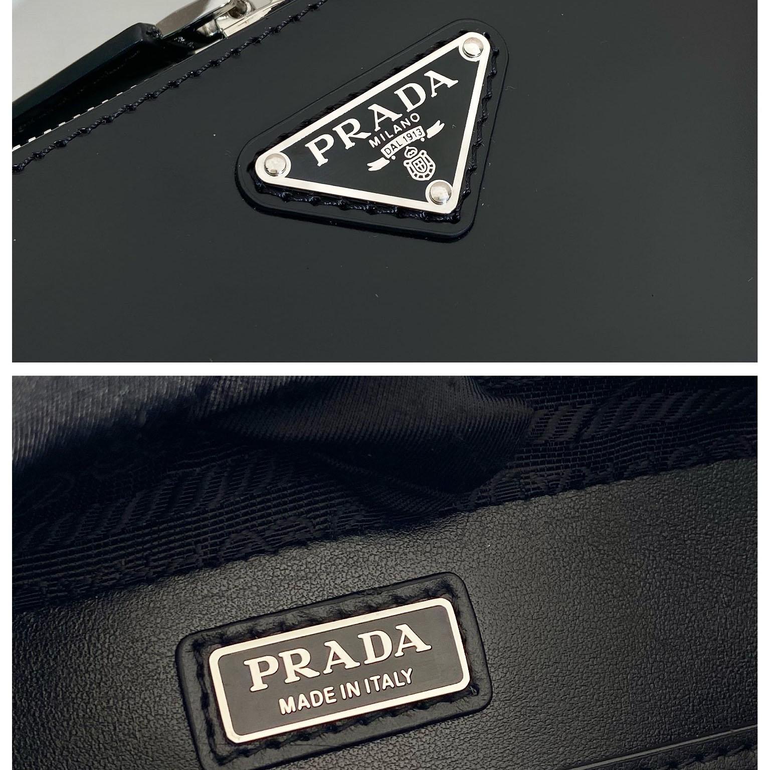 Prada Brique Brushed Leather Bag - DesignerGu