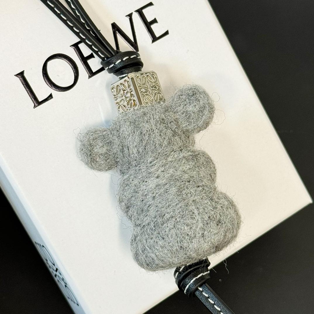 Loewe Koala Charm In Felt And Calfskin - DesignerGu