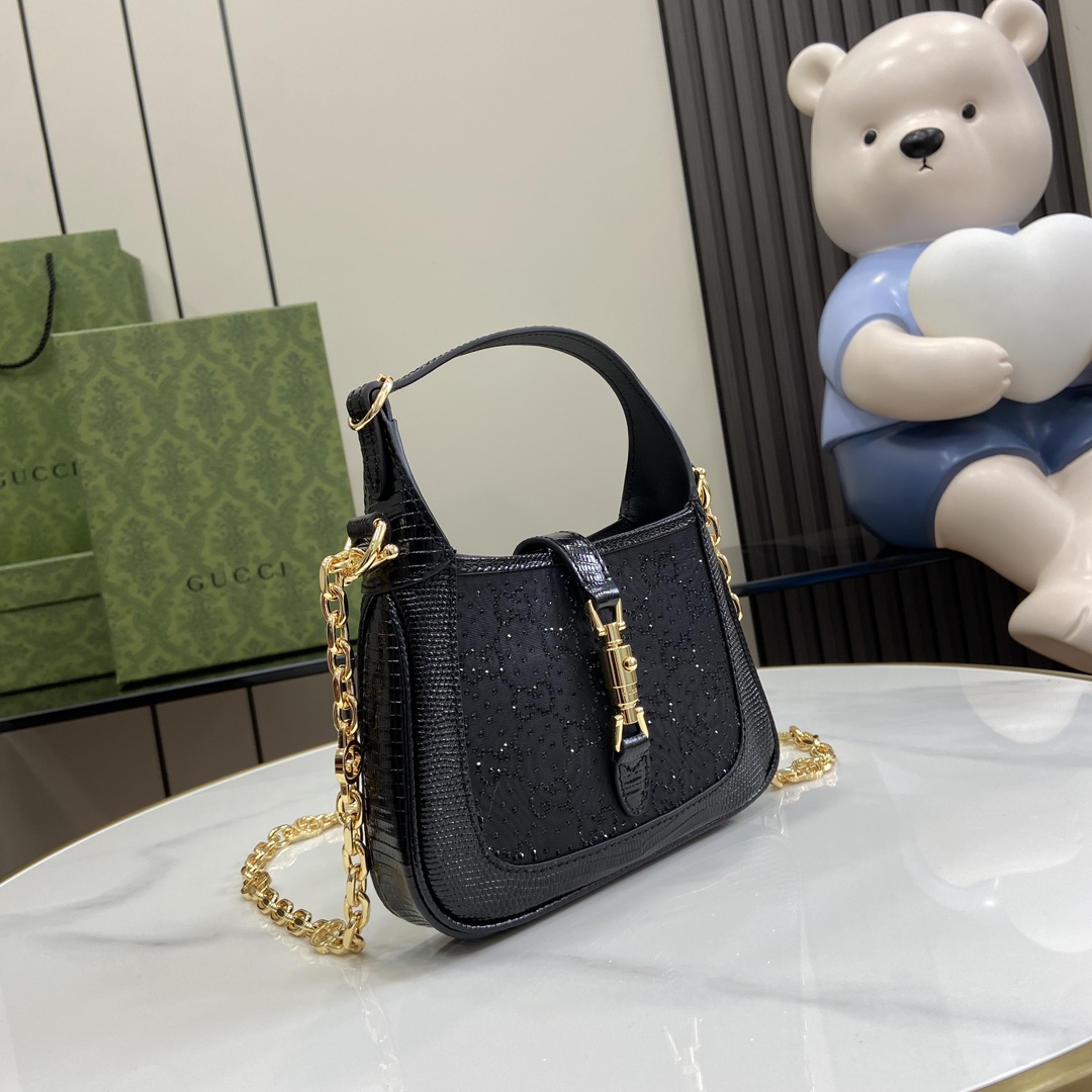 Gucci Jackie 1961 GG Crystal Mini Bag - DesignerGu