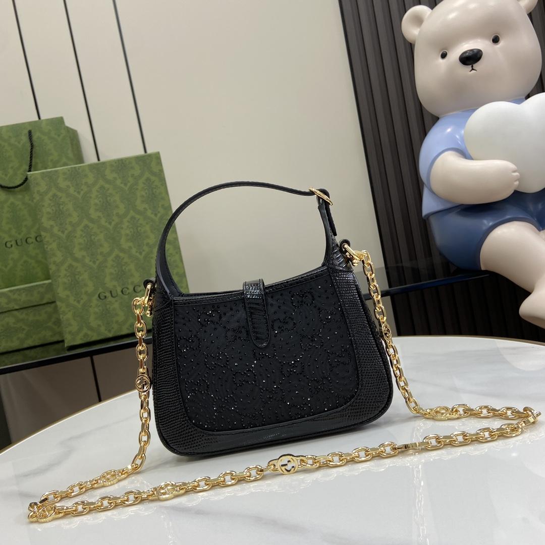 Gucci Jackie 1961 GG Crystal Mini Bag - DesignerGu