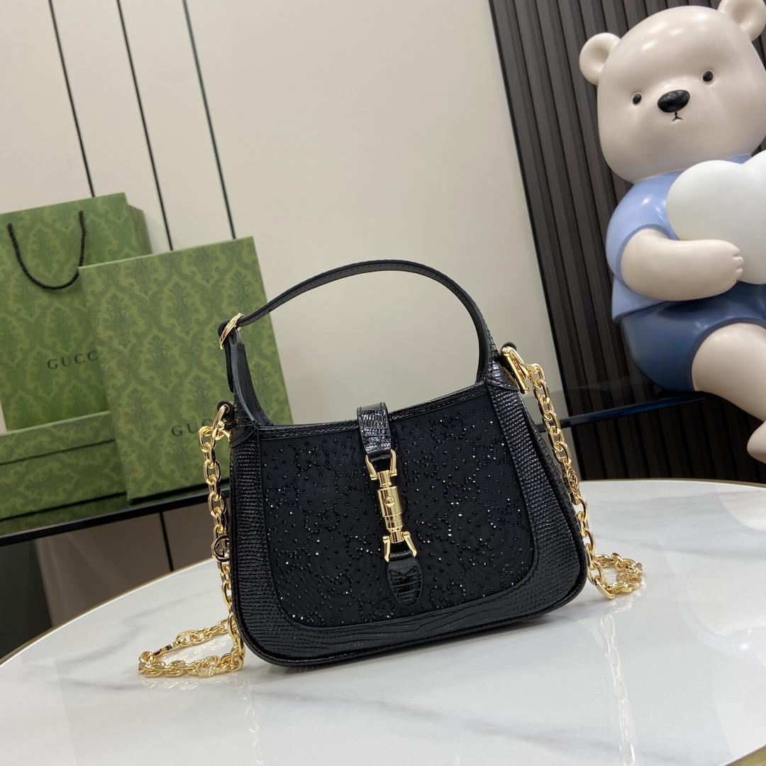 Gucci Jackie 1961 GG Crystal Mini Bag - DesignerGu