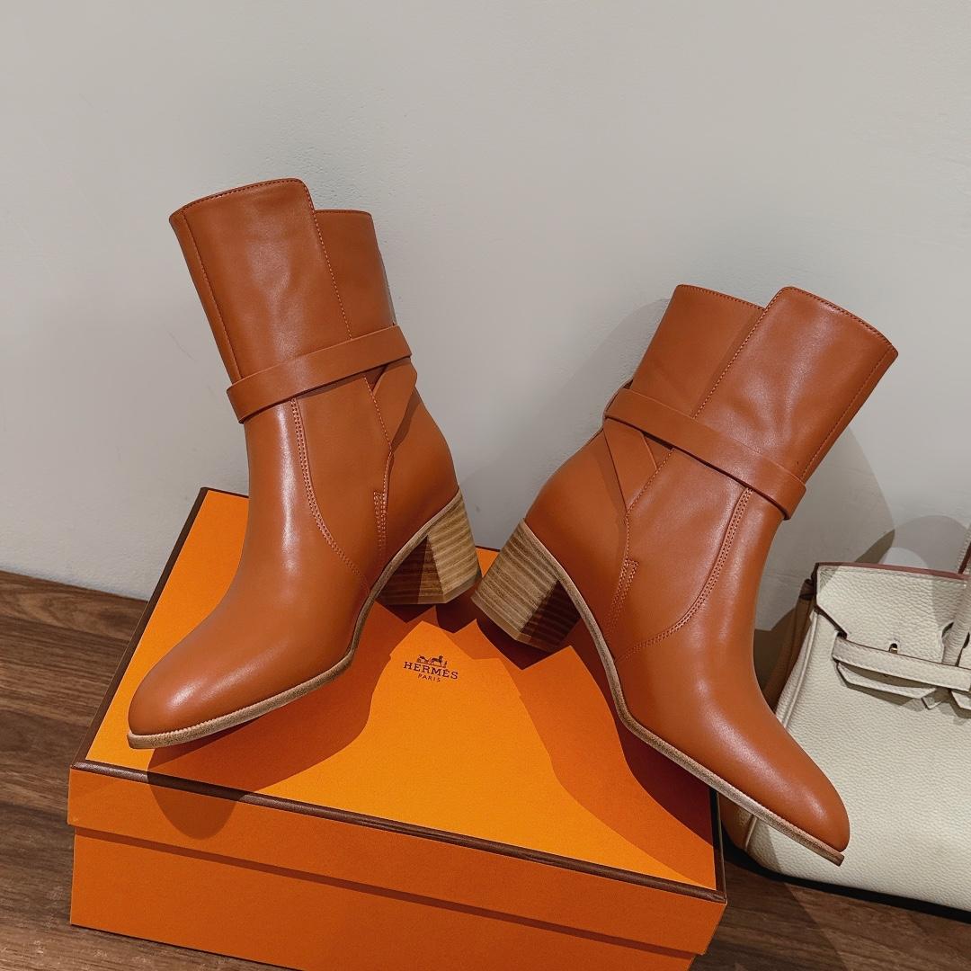 Hermes Frenchie 50 Ankle Boot - DesignerGu