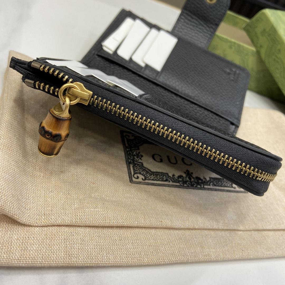 Gucci Medium double G Wallet With Bamboo - DesignerGu