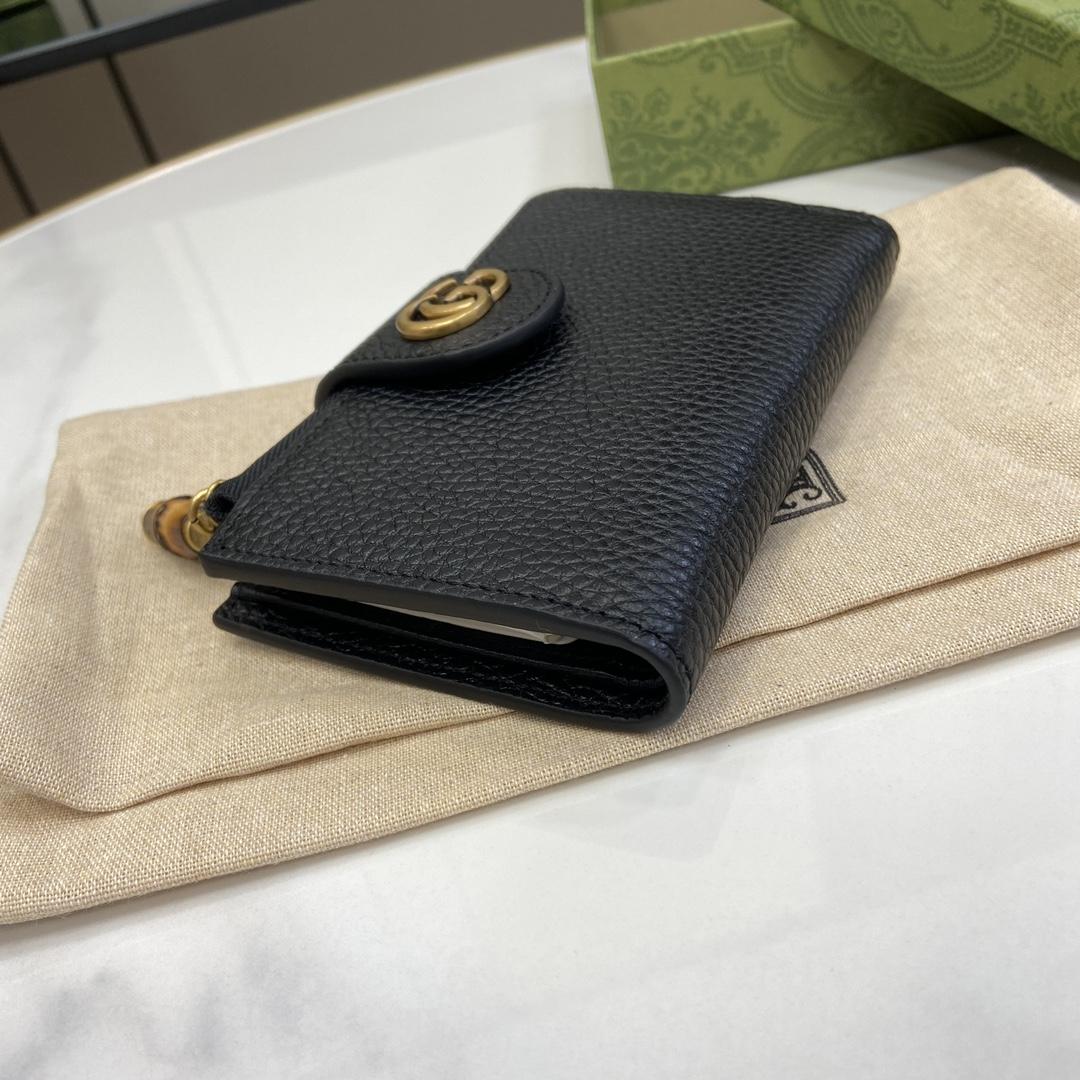 Gucci Medium double G Wallet With Bamboo - DesignerGu