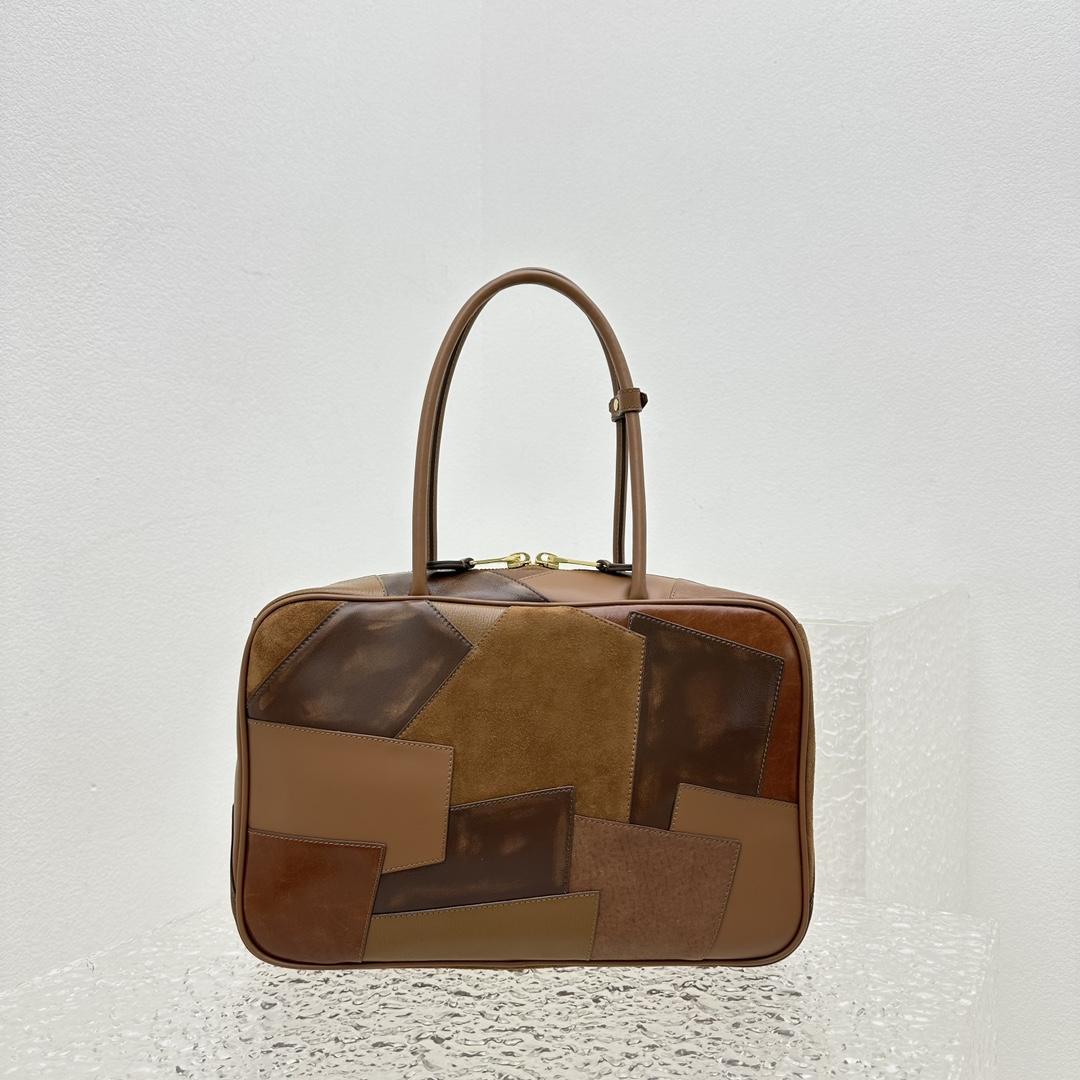 Miu Miu Leather Patchwork Bag - DesignerGu