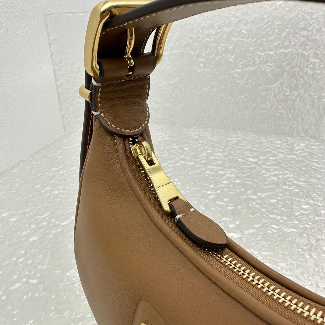 Miu Miu Leather Hobo Bag - DesignerGu