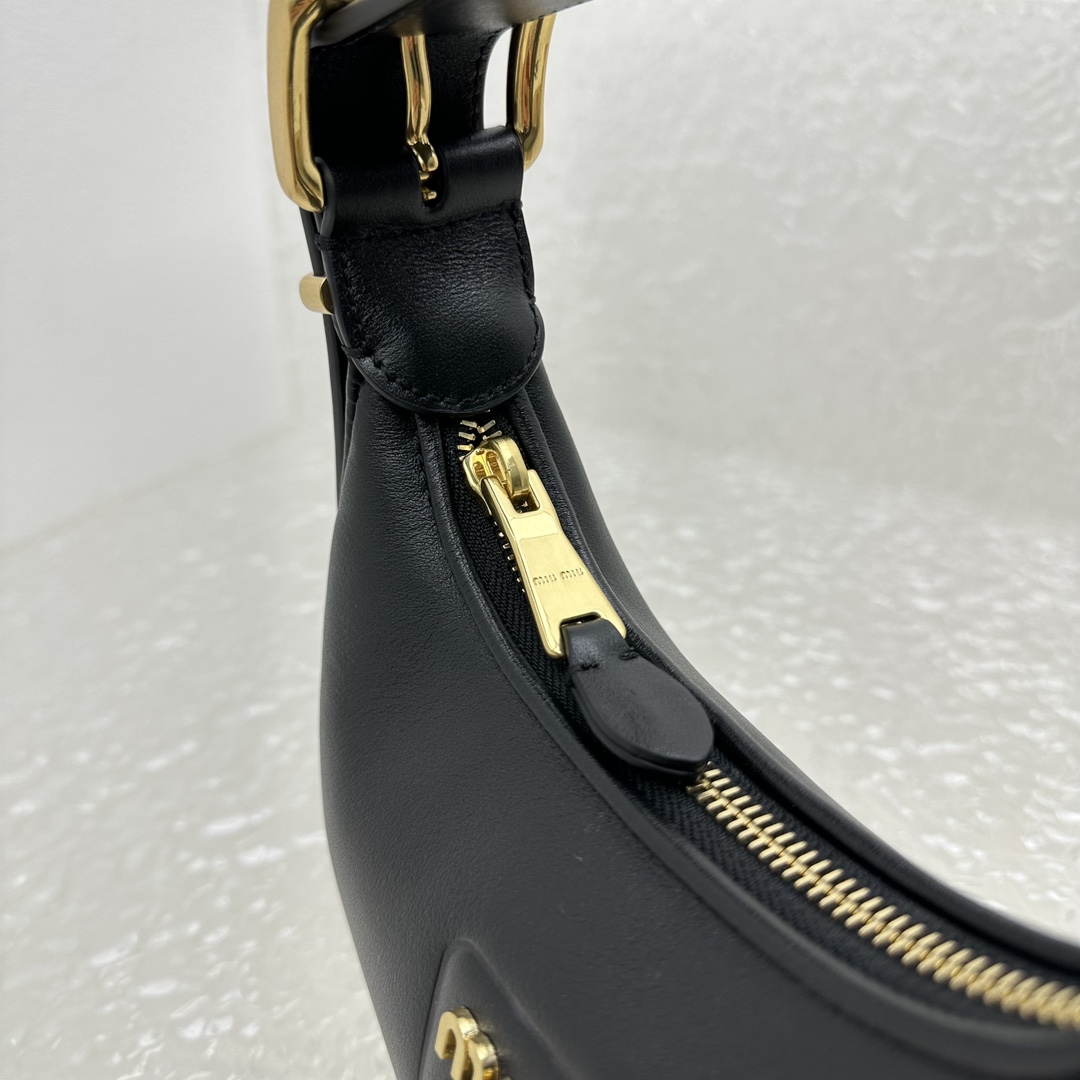 Miu Miu Leather Hobo Bag - DesignerGu