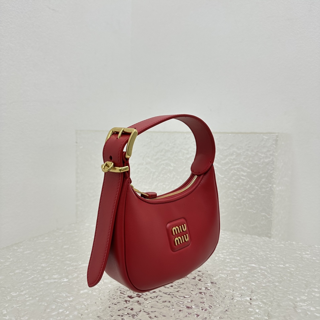 Miu Miu Leather Hobo Bag - DesignerGu