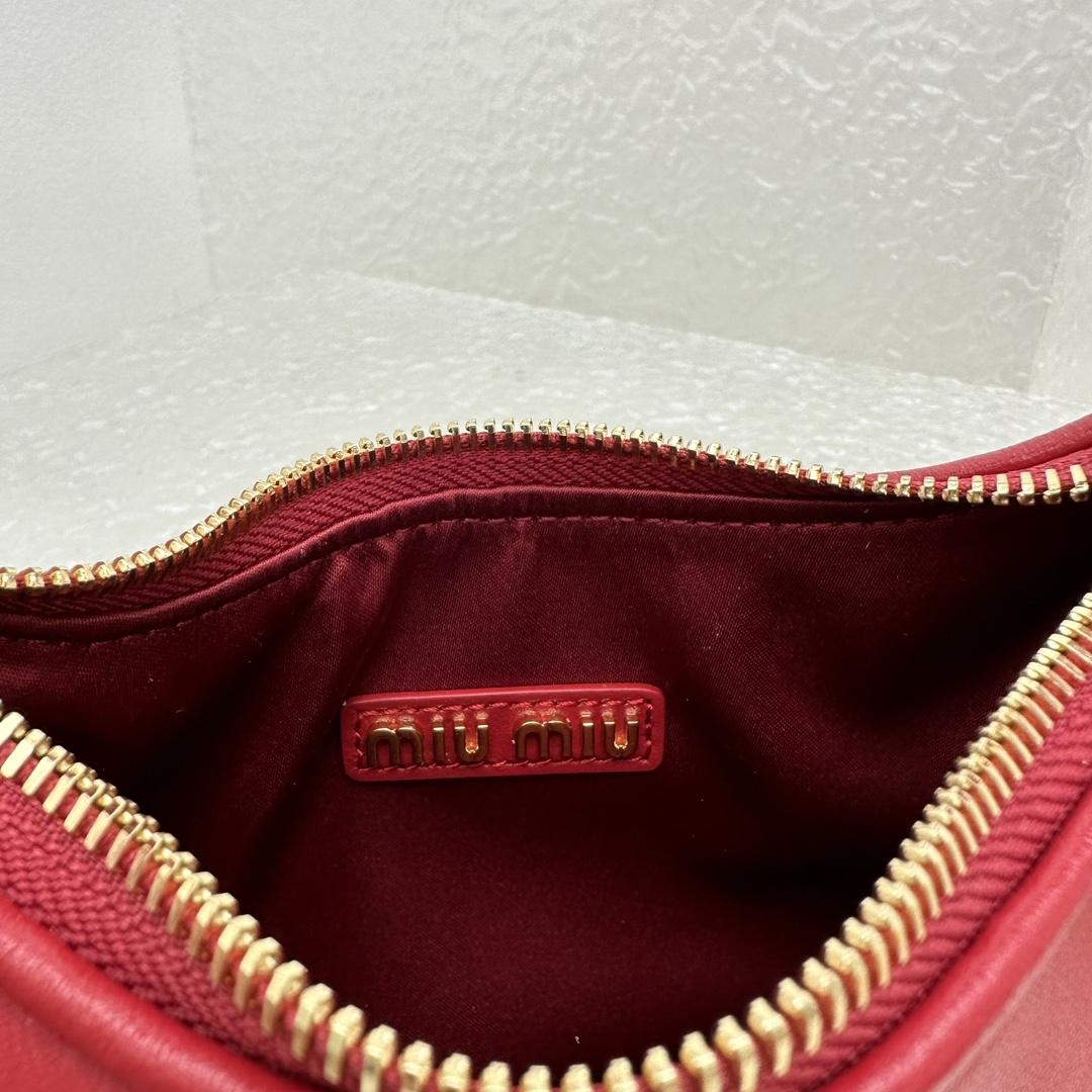 Miu Miu Leather Hobo Bag - DesignerGu